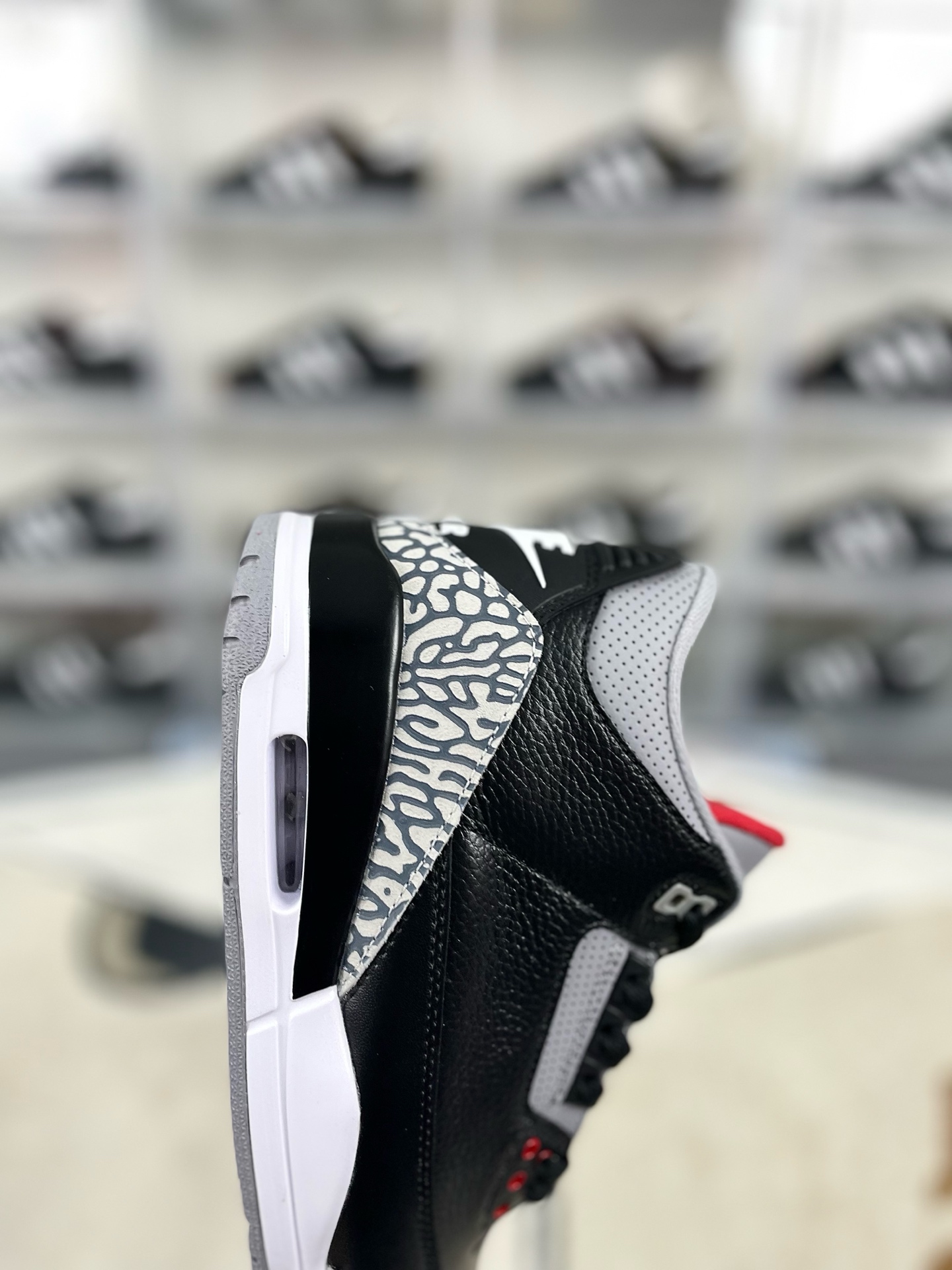 Jordan Air 3 Retro Black Cement Sneakers Mid-Top Basketball Shoes 8 i1736369789675 3455 0 5