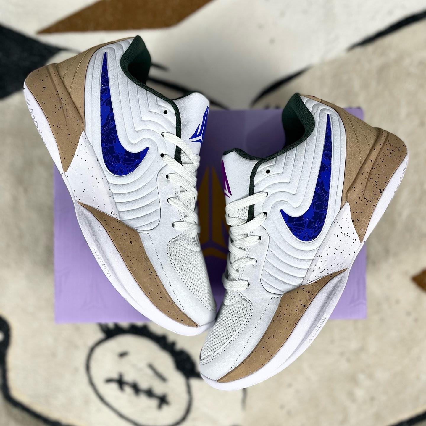 Nike Ja 2 EP Basketball Shoes - White, Blue, and Brown - Enhanced Performance 5 i1736458016452 8755 0 7