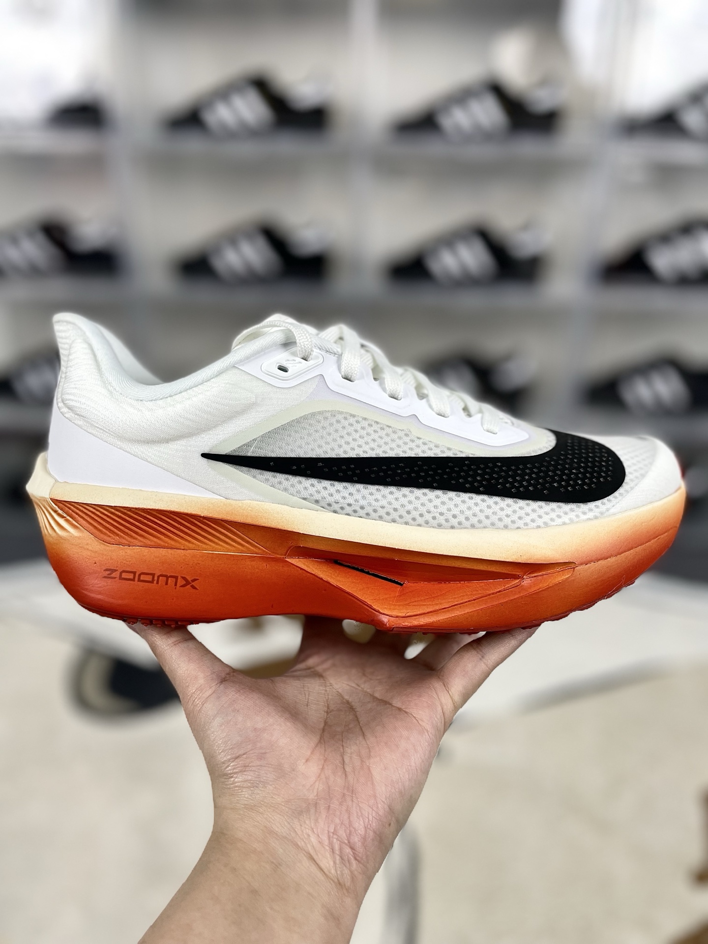 Nike Zoom Fly 6 'Eliud Kipchoge' Running Shoes - White/Black, True Carbon Fiber 9 i1736975739521 2684 0 6
