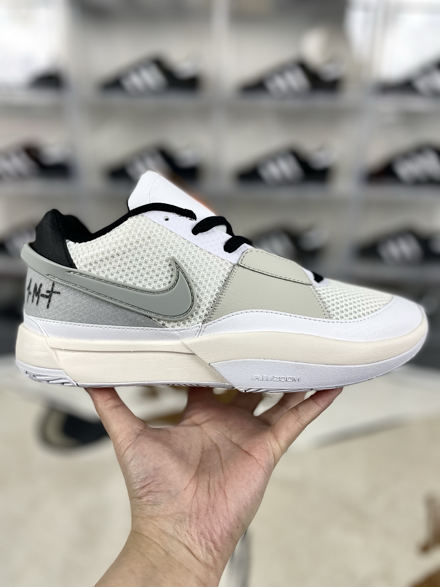 Nike Ja 1 White Basketball Shoes, Comfortable, Shock Absorption, Non-Slip, Durable 9 i1737152317402 1784 0 6