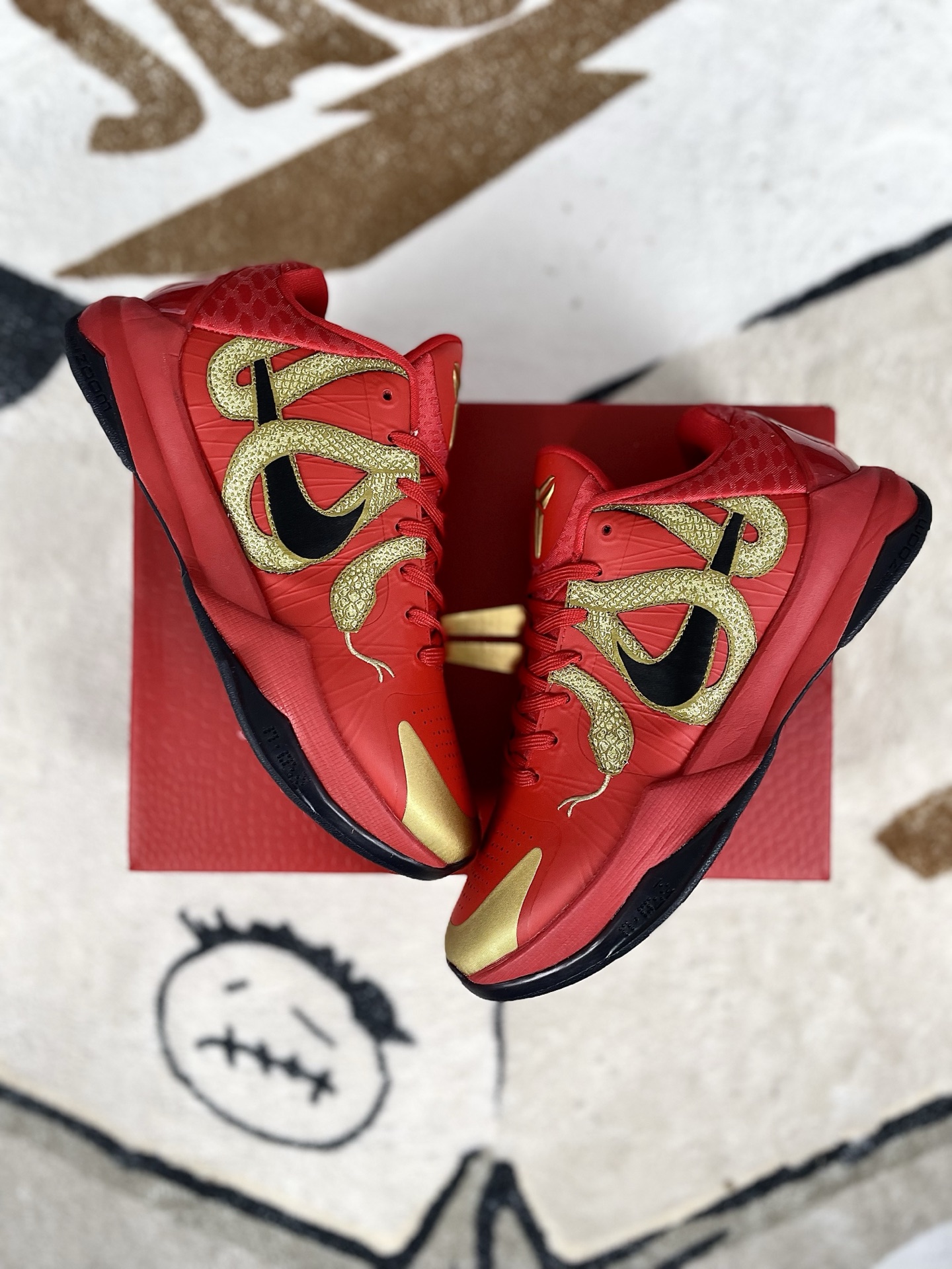 Nike Kobe 5 Protro 'Year of the Mamba' Red Gold Basketball Shoes 6 i1737323455892 8612 0 7