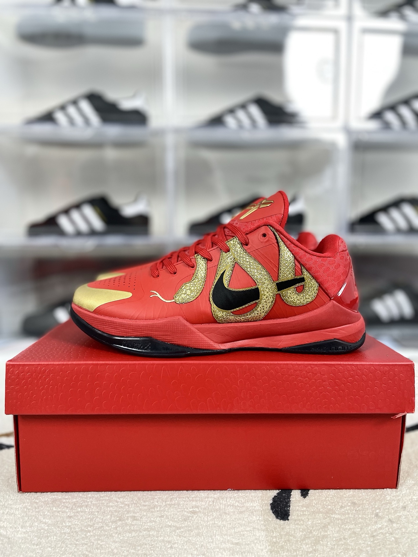 Nike Kobe 5 Protro 'Year of the Mamba' Red Gold Basketball Shoes 10 i1737323460055 517 0 8