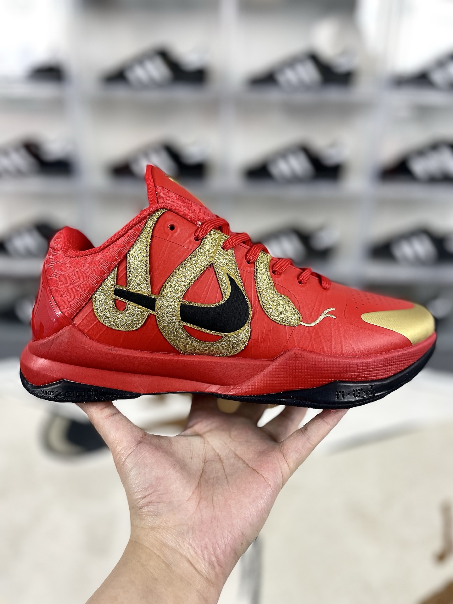 Nike Kobe 5 Protro 'Year of the Mamba' Red Gold Basketball Shoes 9 i1737323462257 9027 0 6