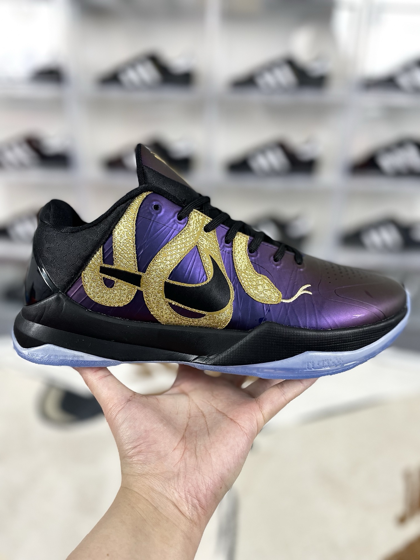 Nike Kobe 5 Protro Year of The Mamba Basketball Shoes - Black/Purple/Gold 9 i1737409372948 2631 0 6