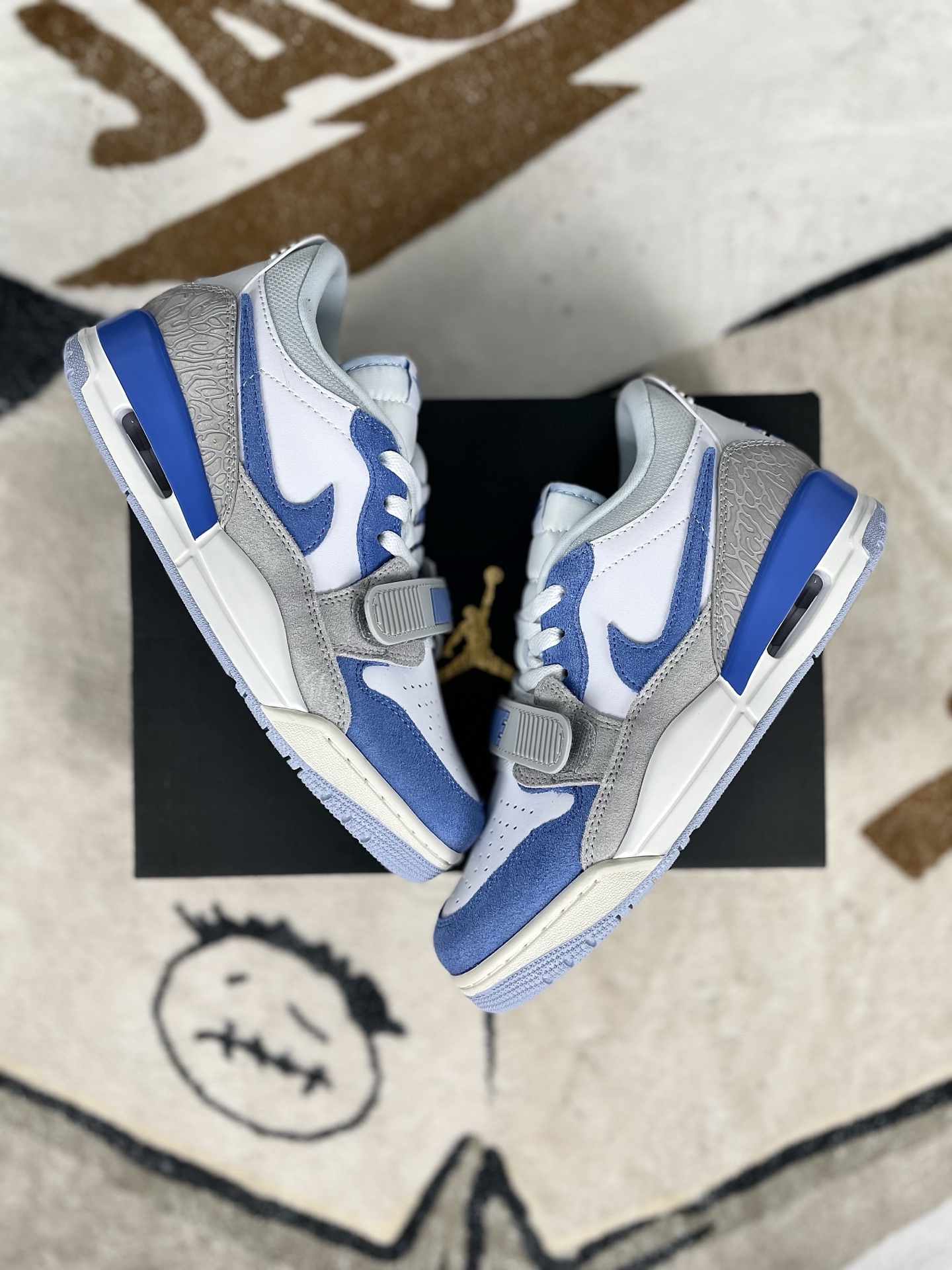 Jordan Legacy 312 Low Retro Basketball Shoes - White/Blue, Unisex Design 6 i1739570400757 9785 0 7