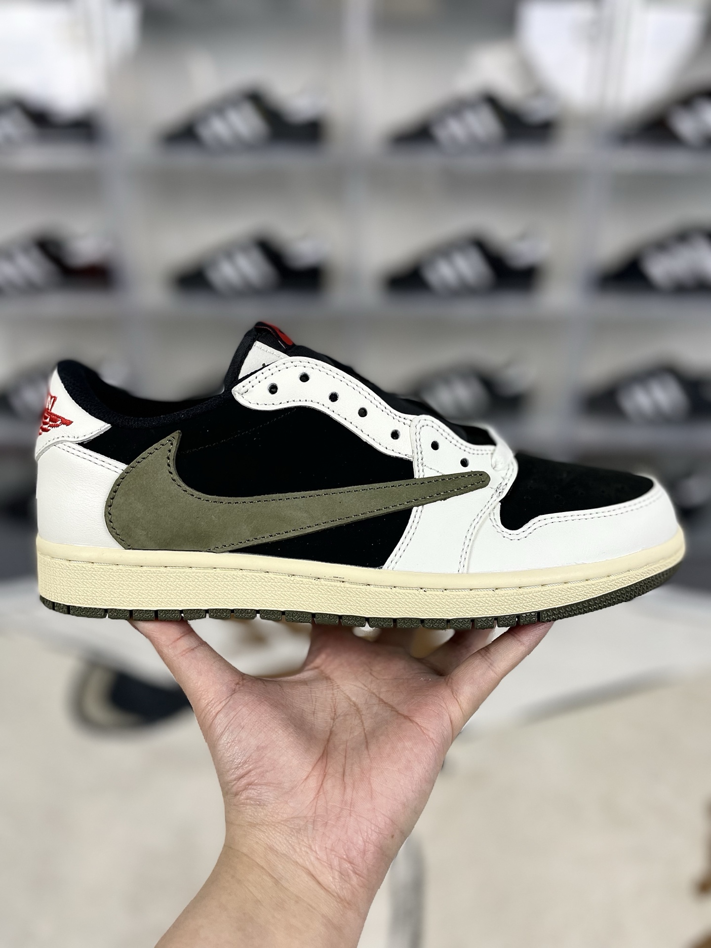Travis Scott x Air Jordan 1 Low Olive Women's Shoe DZ4137-106 9 i1739570532279 4641 0 6