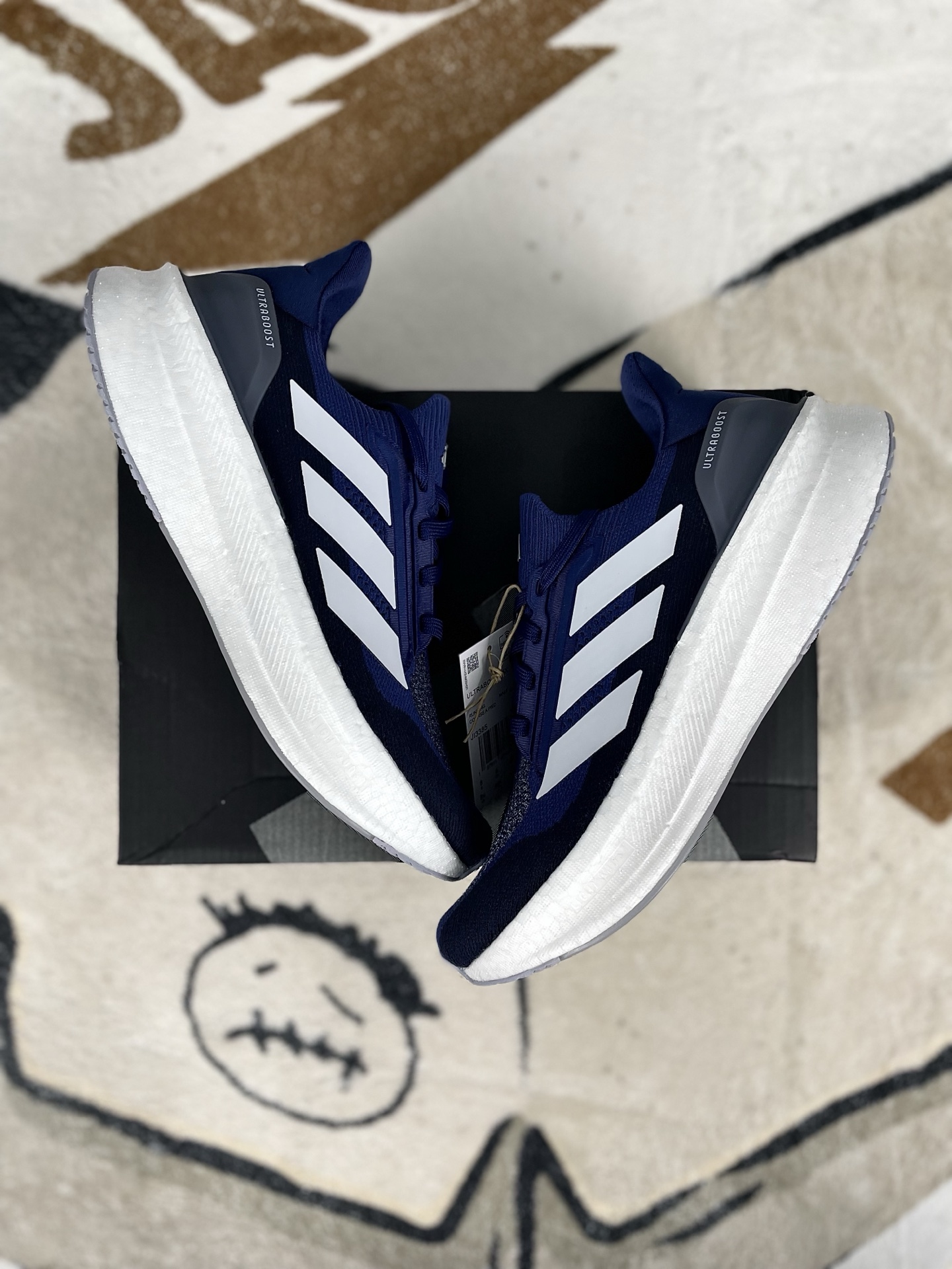 Adidas Ultraboost 5X Y2K Retro Running Shoes - Navy Blue/White 6 i1740000043445 399 0 7