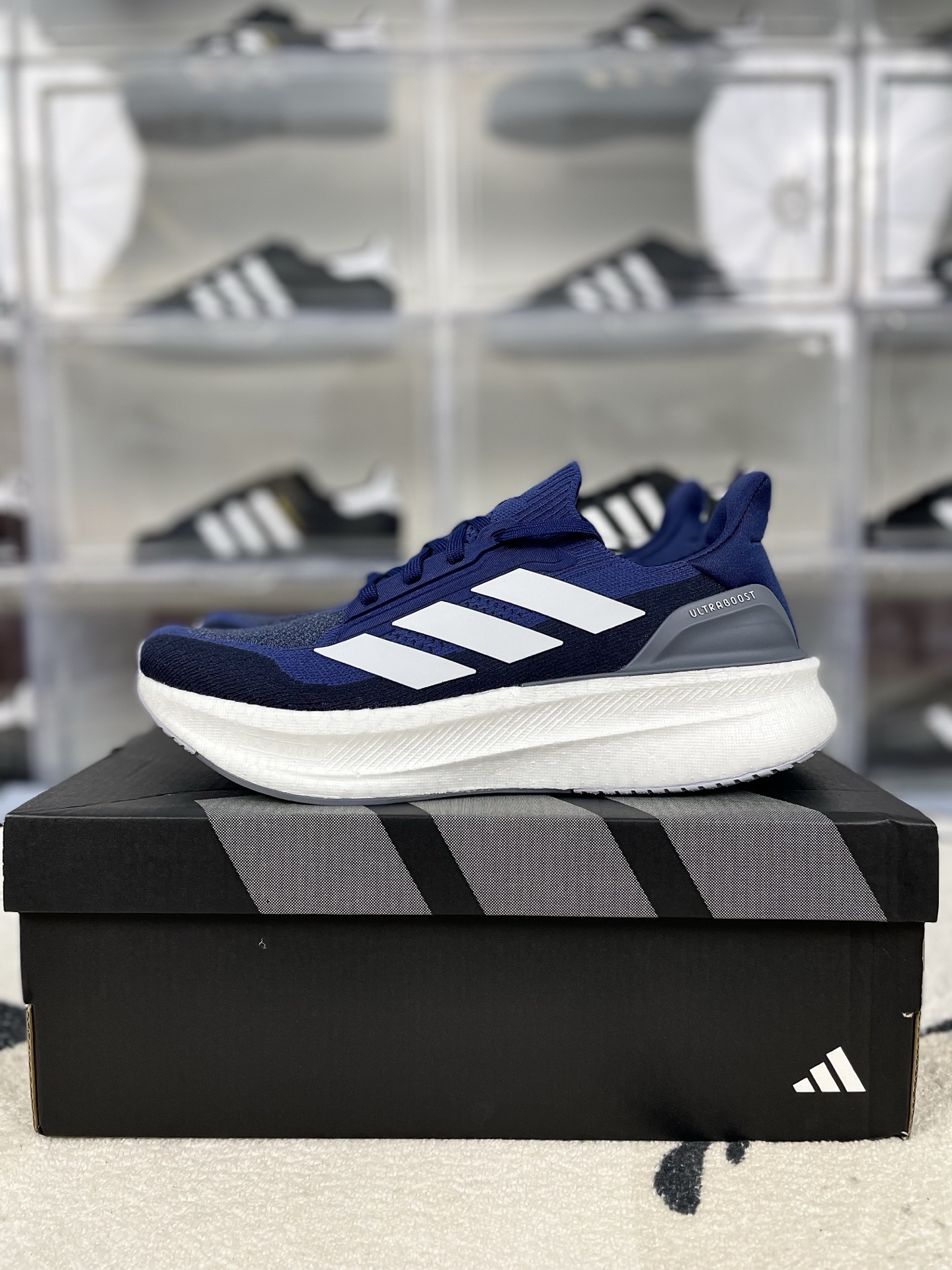 Adidas Ultraboost 5X Y2K Retro Running Shoes - Navy Blue/White 10 i1740000044782 6282 0 8