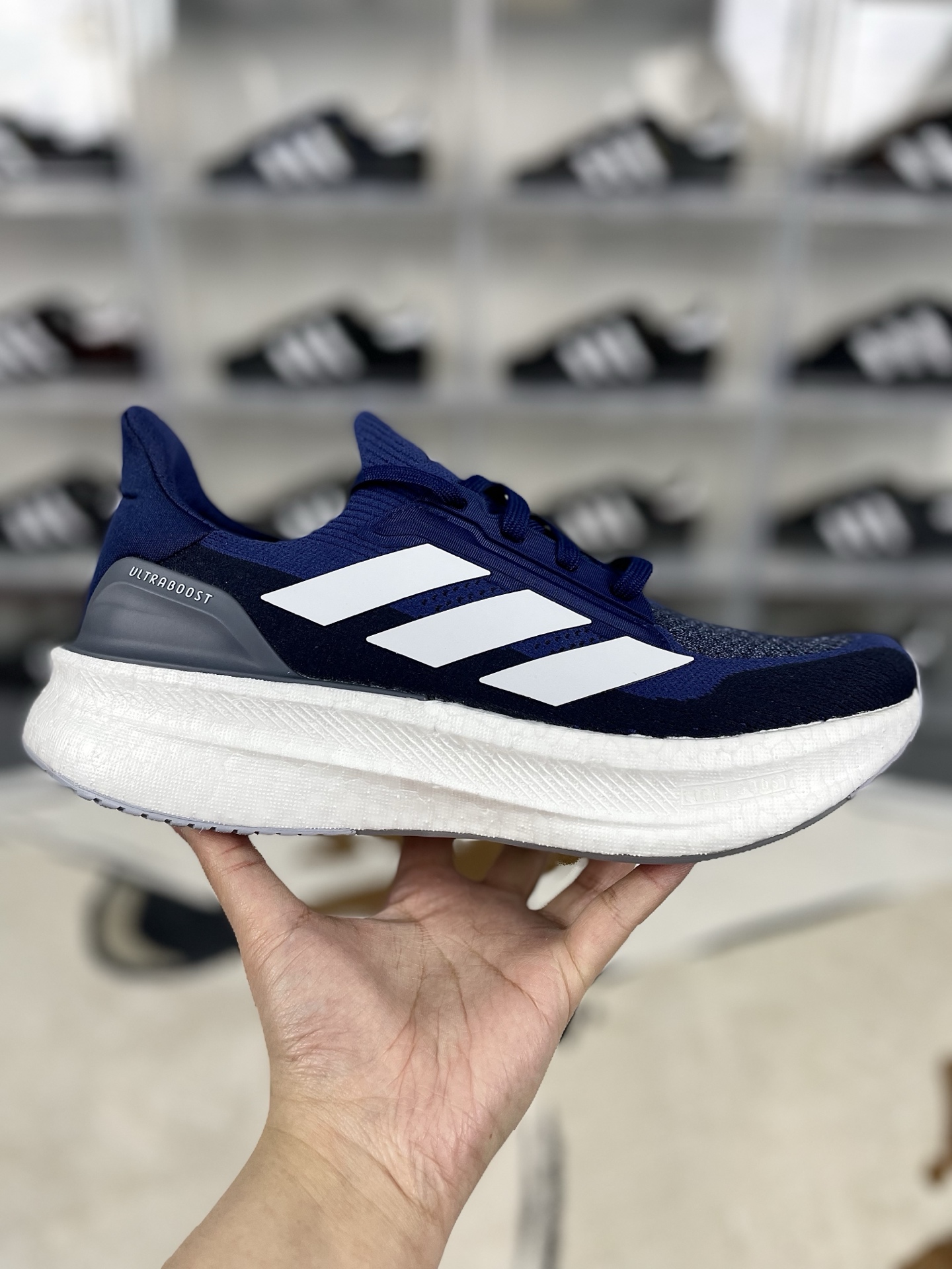 Adidas Ultraboost 5X Y2K Retro Running Shoes - Navy Blue/White 9 i1740000044784 9480 0 6