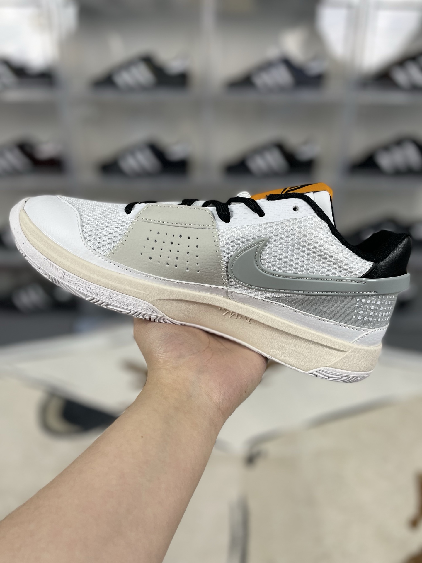Nike Ja 1 'Light Smoke Grey' Basketball Shoes - Low Top, Cushioned, and Stylish 3 i1740347544959 7302 0 1