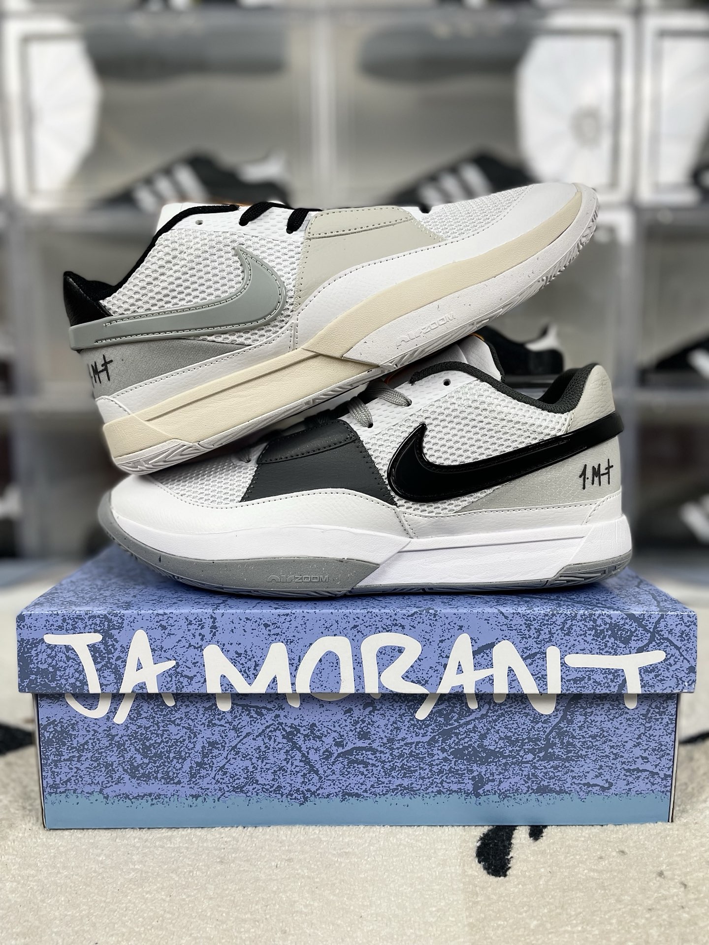 Nike Ja 1 'Light Smoke Grey' Basketball Shoes - Low Top, Cushioned, and Stylish 10 i1740347553225 3760 0 8