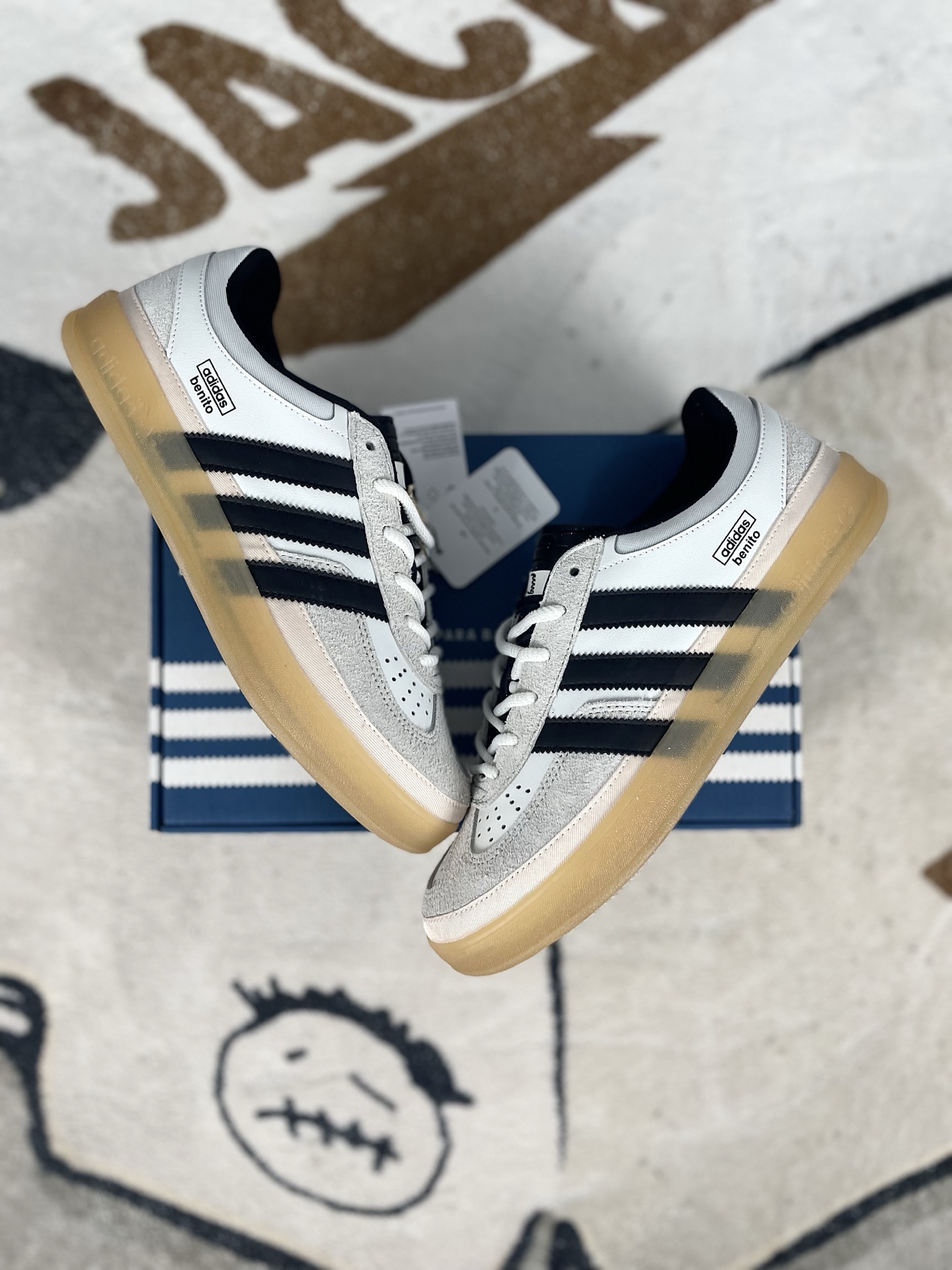Adidas Originals Gazelle Bad Bunny White Black Low Top Sneakers 6 i1740429162026 1910 0 7