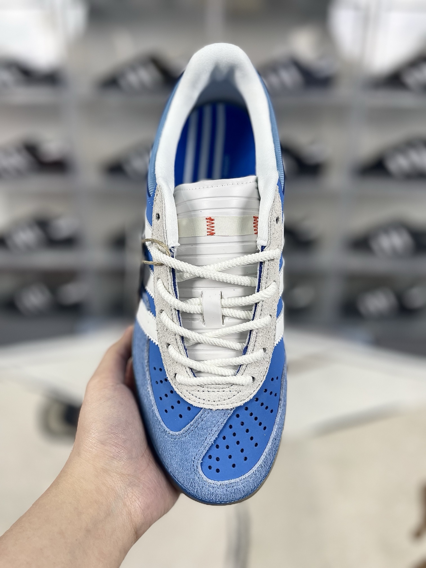 Adidas Gazelle Bad Bunny Blue White Grey Unisex Low Top Sneakers - Size 35.5-45 5 i1740429184971 942 0 3