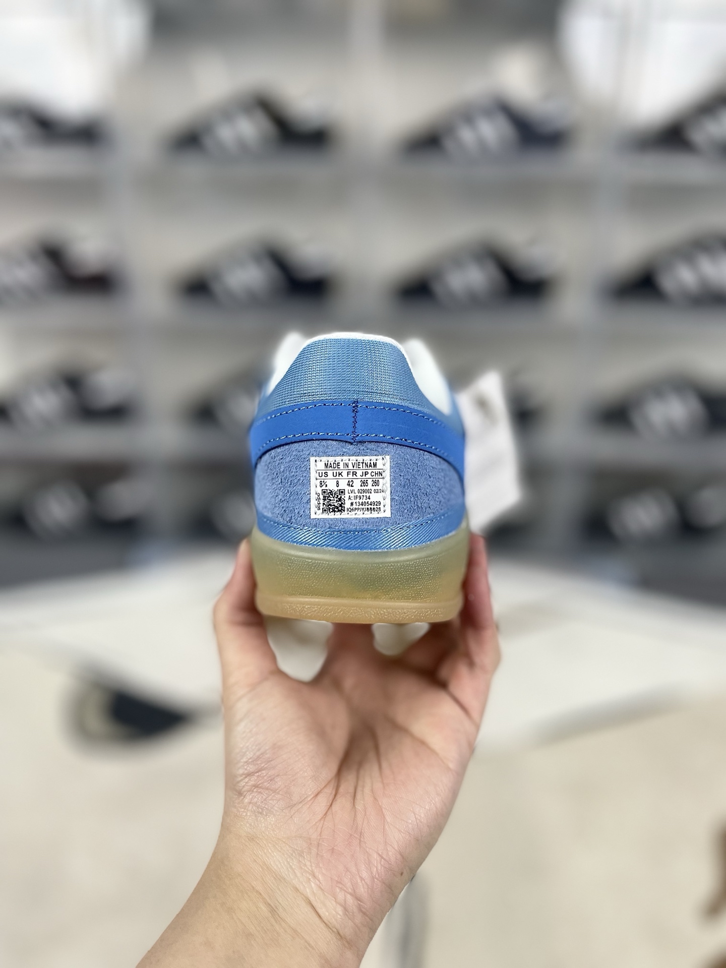Adidas Gazelle Bad Bunny Blue White Grey Unisex Low Top Sneakers - Size 35.5-45 4 i1740429188151 7669 0 2