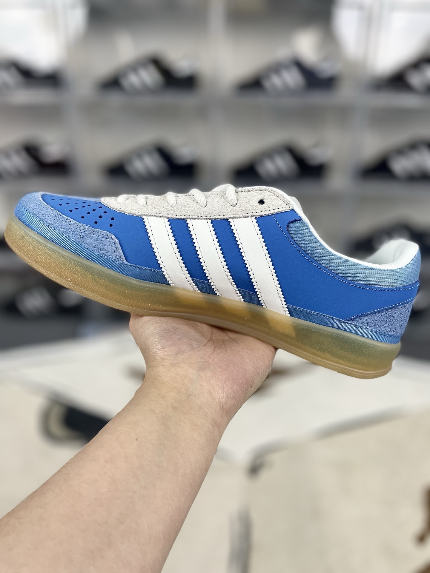 Adidas Gazelle Bad Bunny Blue White Grey Unisex Low Top Sneakers - Size 35.5-45 3 i1740429190685 497 0 1