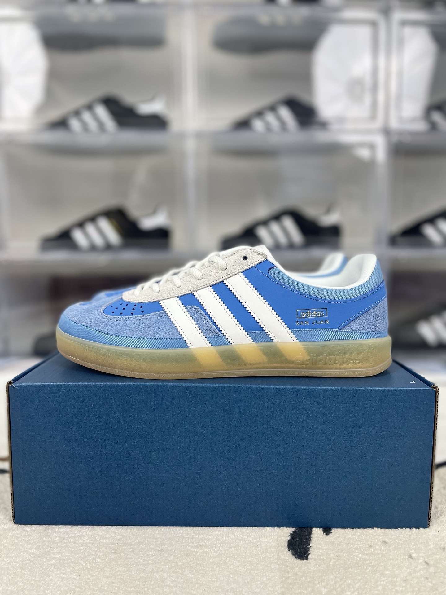 Adidas Gazelle Bad Bunny Blue White Grey Unisex Low Top Sneakers - Size 35.5-45 10 i1740429192004 8286 0 8