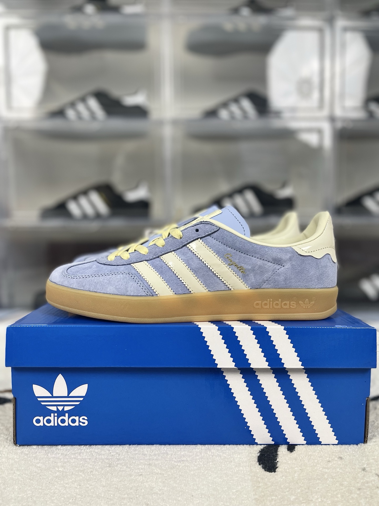 Adidas Originals Gazelle Indoor Blue/White - Retro Sneaker, Unisex Style 9 i1740429202870 6989 0 8