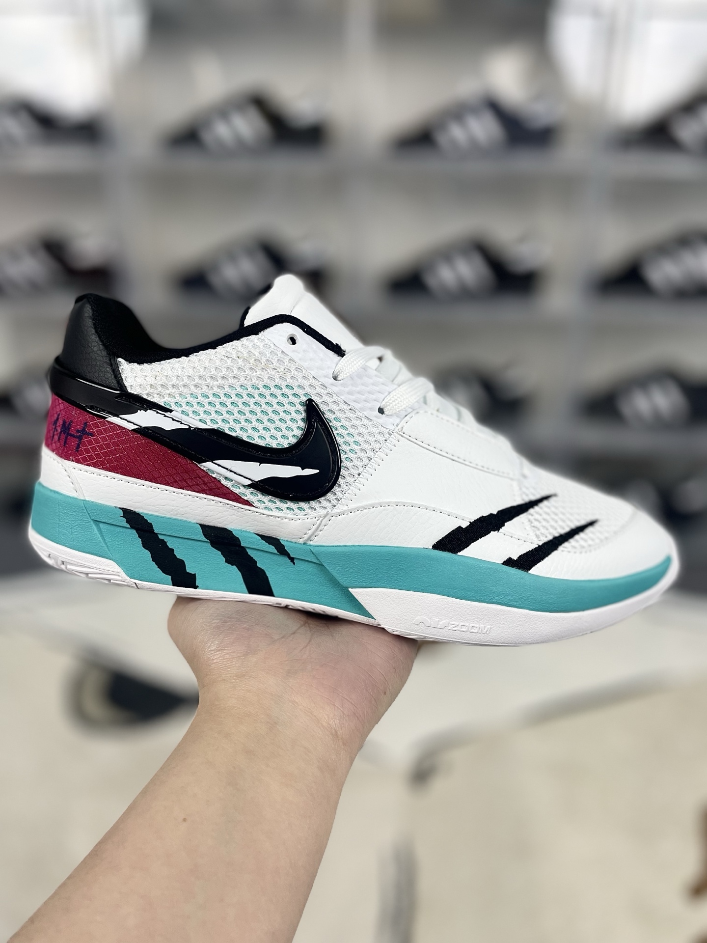 Nike Ja 1 'Scratch' Basketball Shoes - White/Black, Men's & Women's 2 i1740429237241 4291 0 0