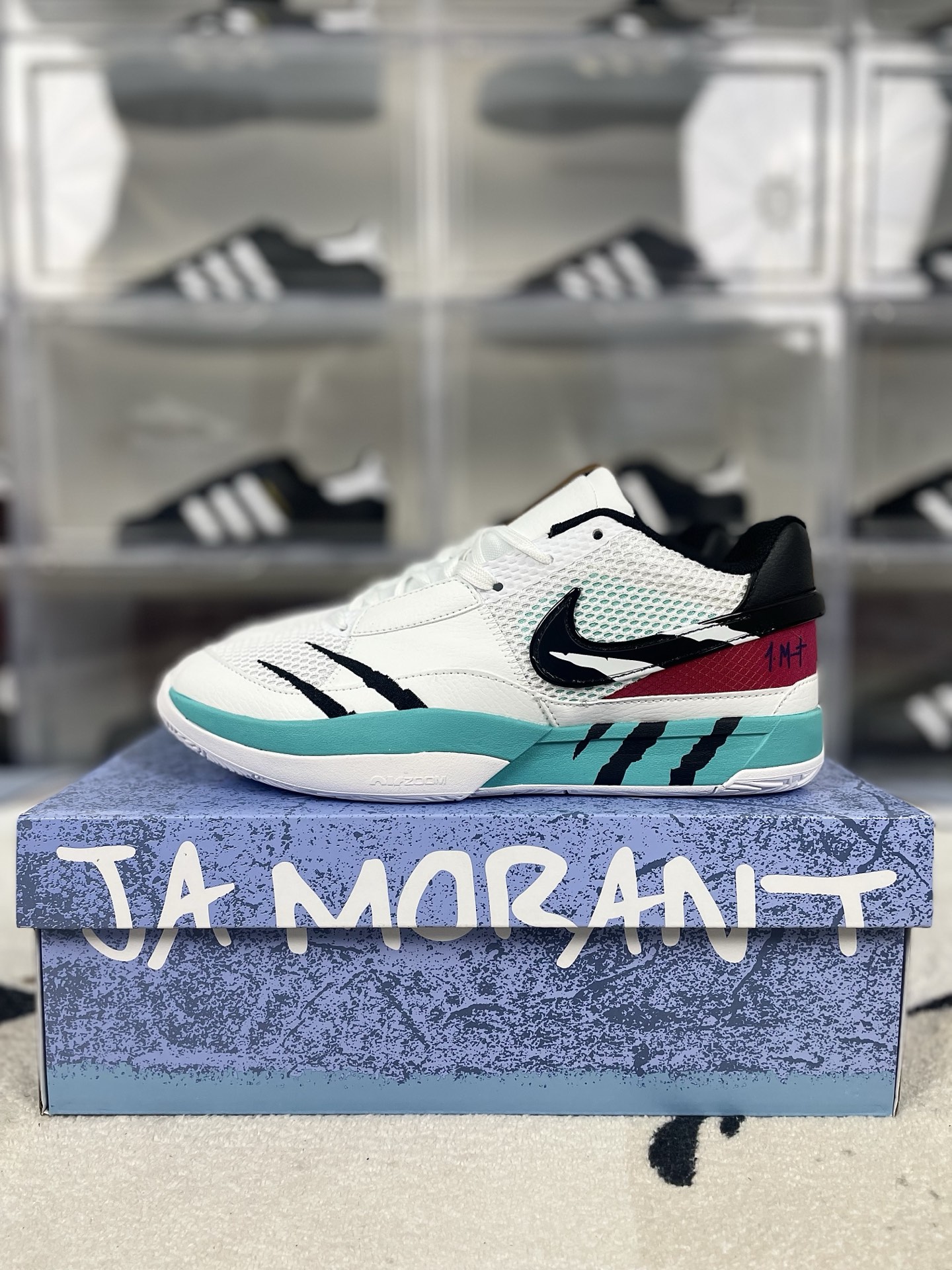 Nike Ja 1 'Scratch' Basketball Shoes - White/Black, Men's & Women's 10 i1740429243901 4727 0 8