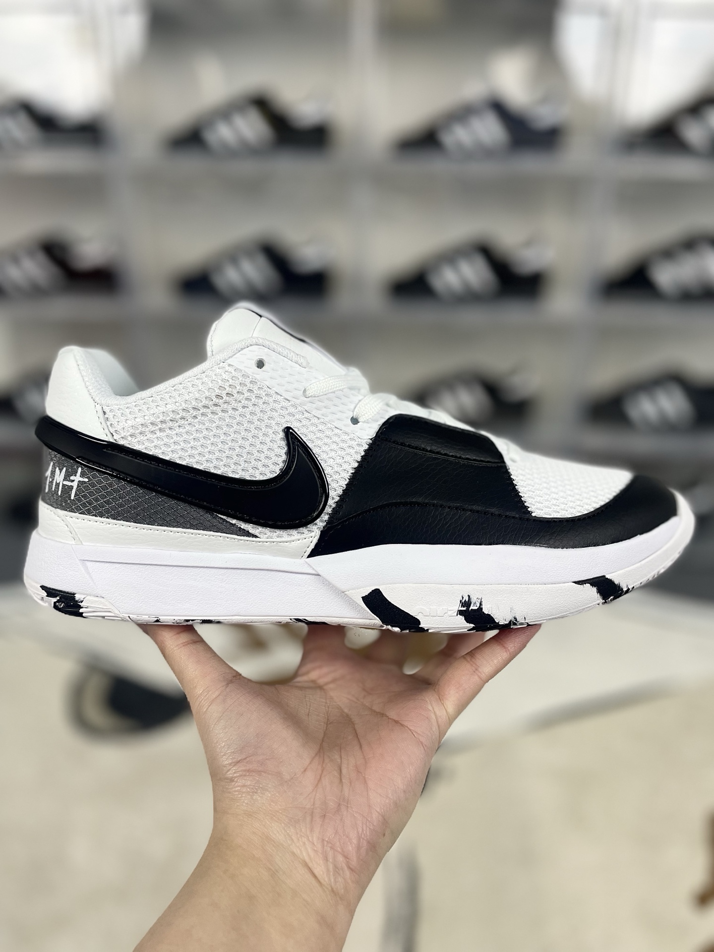 Nike Ja 1 EP Morant Basketball Shoes - Black and White, Low Cut, Unisex 9 i1740429267526 4517 0 6