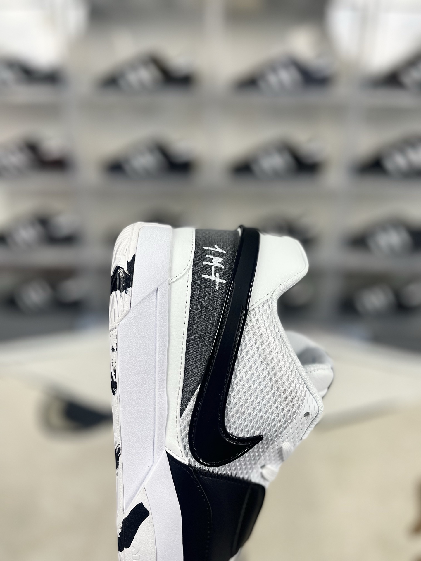 Nike Ja 1 EP Morant Basketball Shoes - Black and White, Low Cut, Unisex 8 i1740429267636 1841 0 5