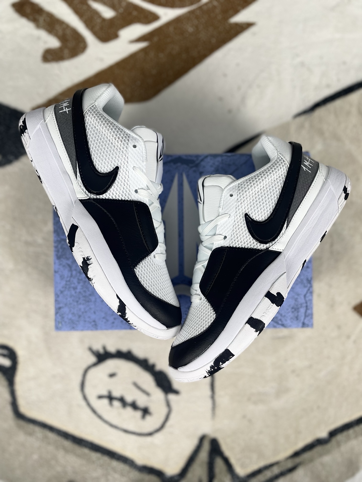 Nike Ja 1 EP Morant Basketball Shoes - Black and White, Low Cut, Unisex 6 i1740429272207 2487 0 7