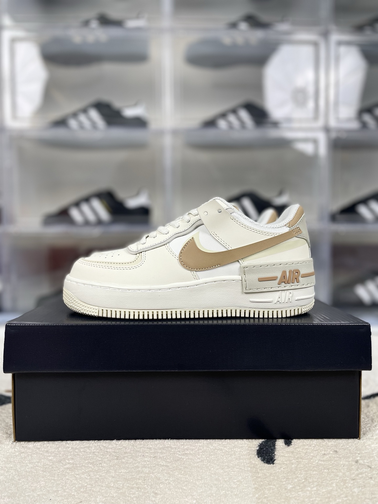Nike Air Force 1 Shadow Women's Low-Top Sneaker - Cream/Tan, Size 35.5-42 10 i1740862076547 2886 0 8
