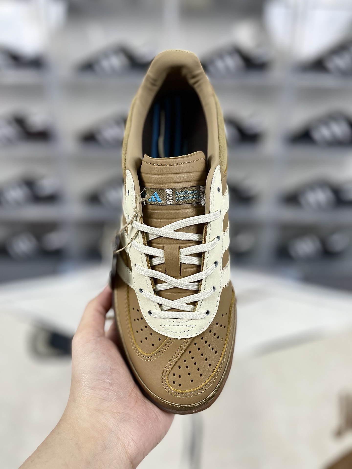 Adidas Gazelle Indoor Bad Bunny Lionel Messi Collab Sneakers - Khaki 5 i1741204410898 1988 0 3