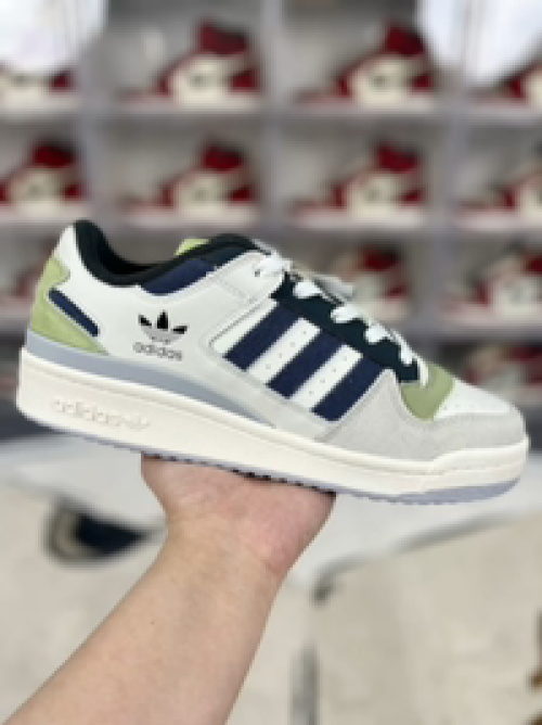 Adidas Originals Forum 84 Low-Top Sneakers - White, Green, Grey, and Blue 14 Adidas Originals Forum 84 Low-Top Sneakers - White, Green, Grey, and Blue