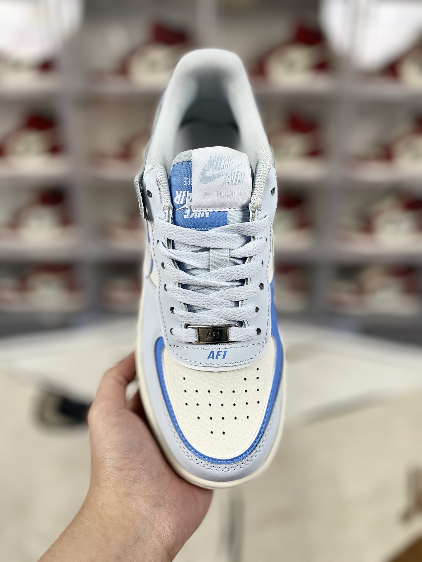 Nike Air Force 1 Shadow Women's Low Top Sneaker - Blue/White - Size 35.5-42 5 i1741550329084 9349 0 3