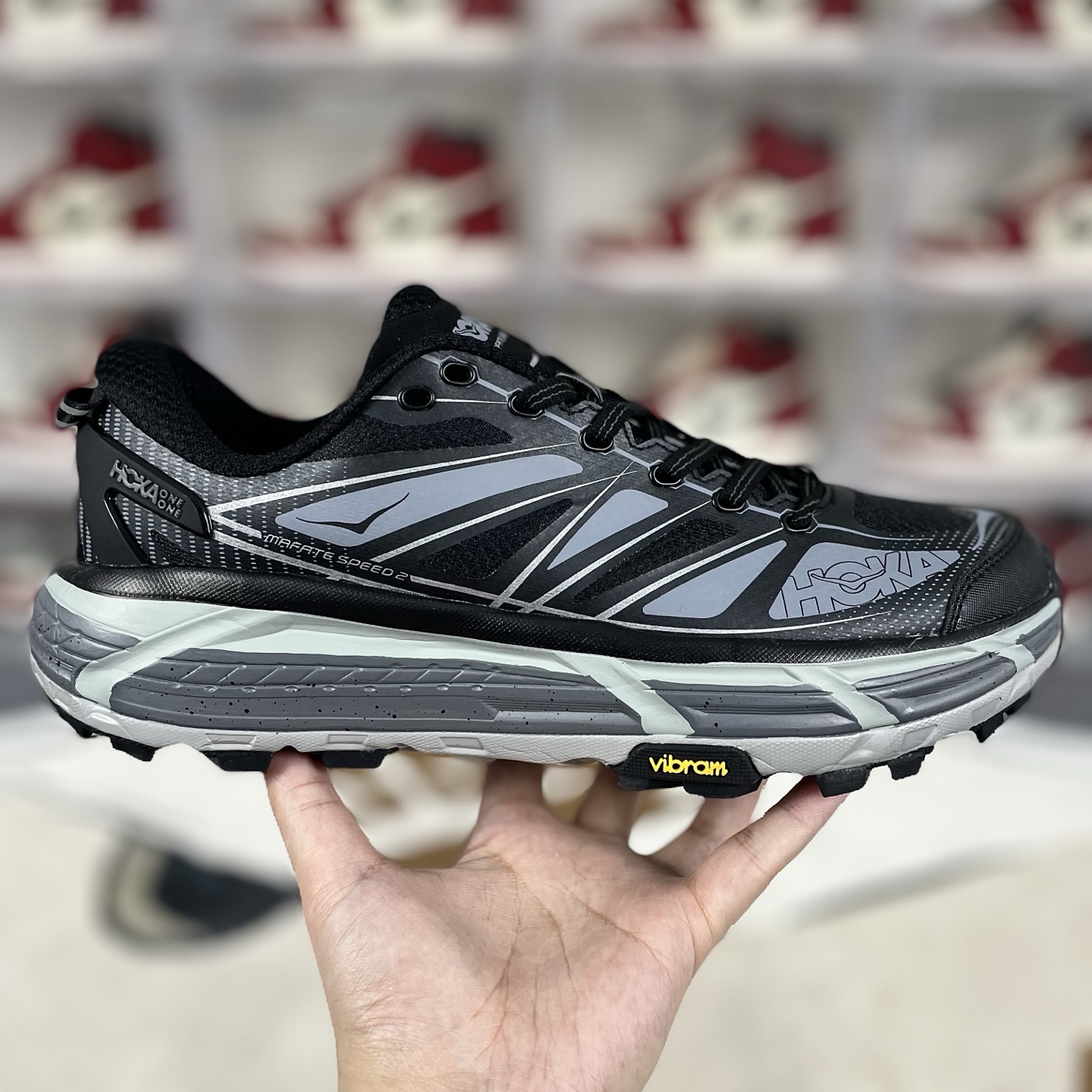 HOKA ONE ONE Mafate Speed 2 Round Toe Low Top Trail Running Shoes - Unisex 9 i1741721920900 4090 0 6