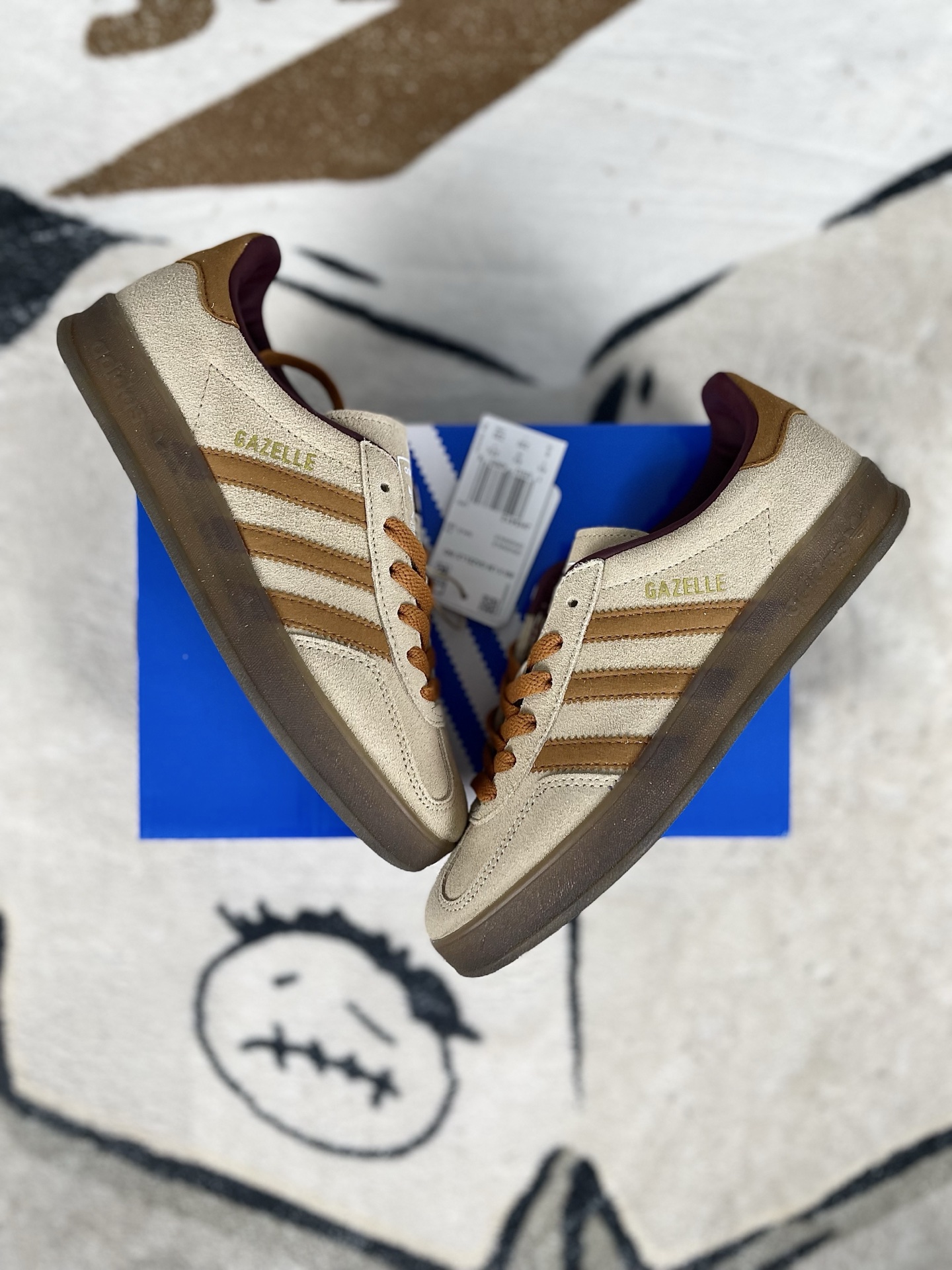 Adidas Originals Gazelle Indoor Low Top Sneakers - Brown/Grey - Unisex 6 i1741814232675 6963 0 7