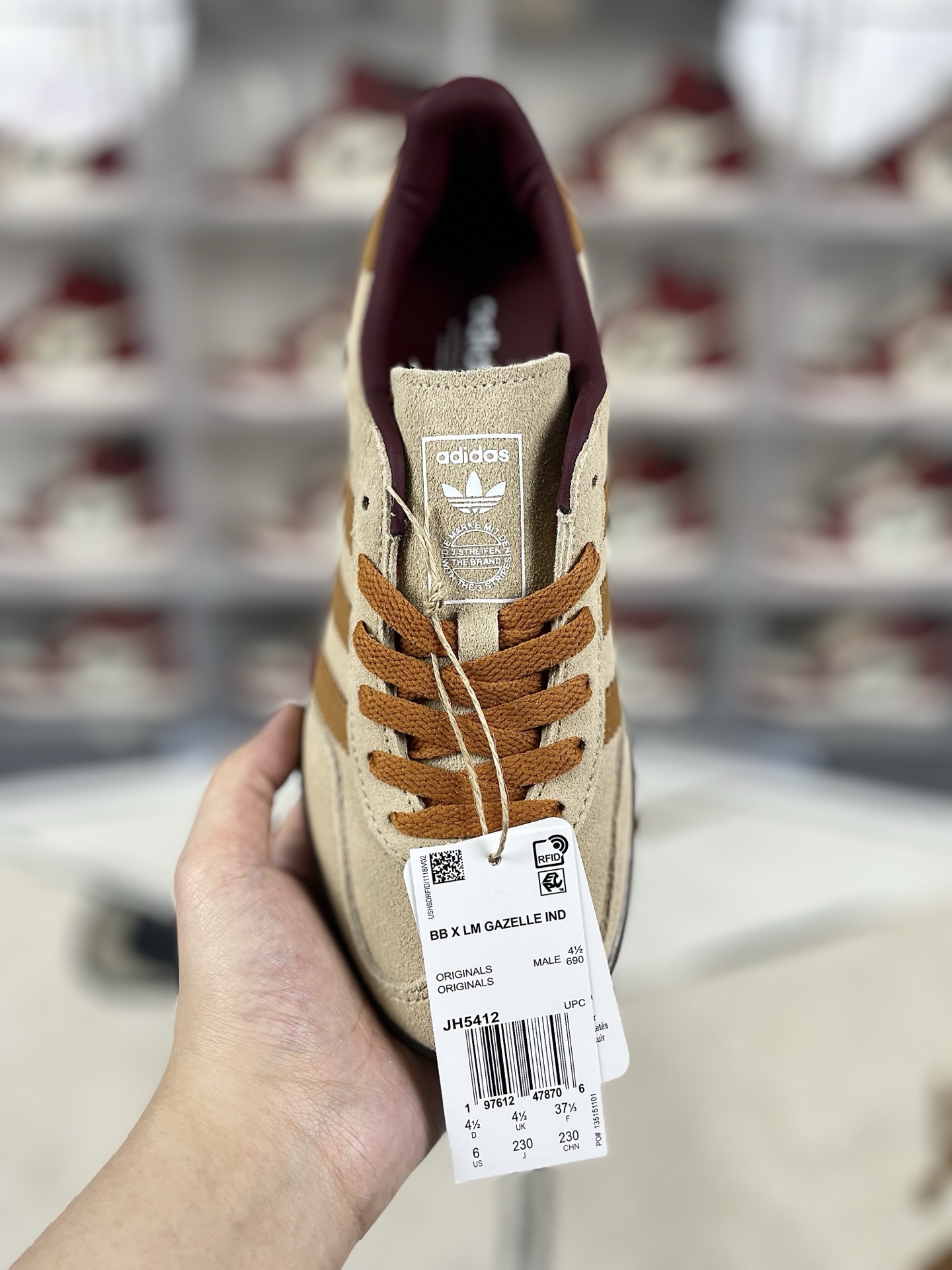Adidas Originals Gazelle Indoor Low Top Sneakers - Brown/Grey - Unisex 5 i1741814237734 5159 0 3