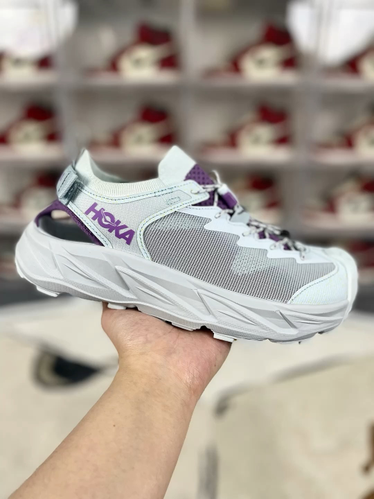 Hoka One One Hopara 2 Women's Trail Sandals - Blue/Purple, Sizes 36-40