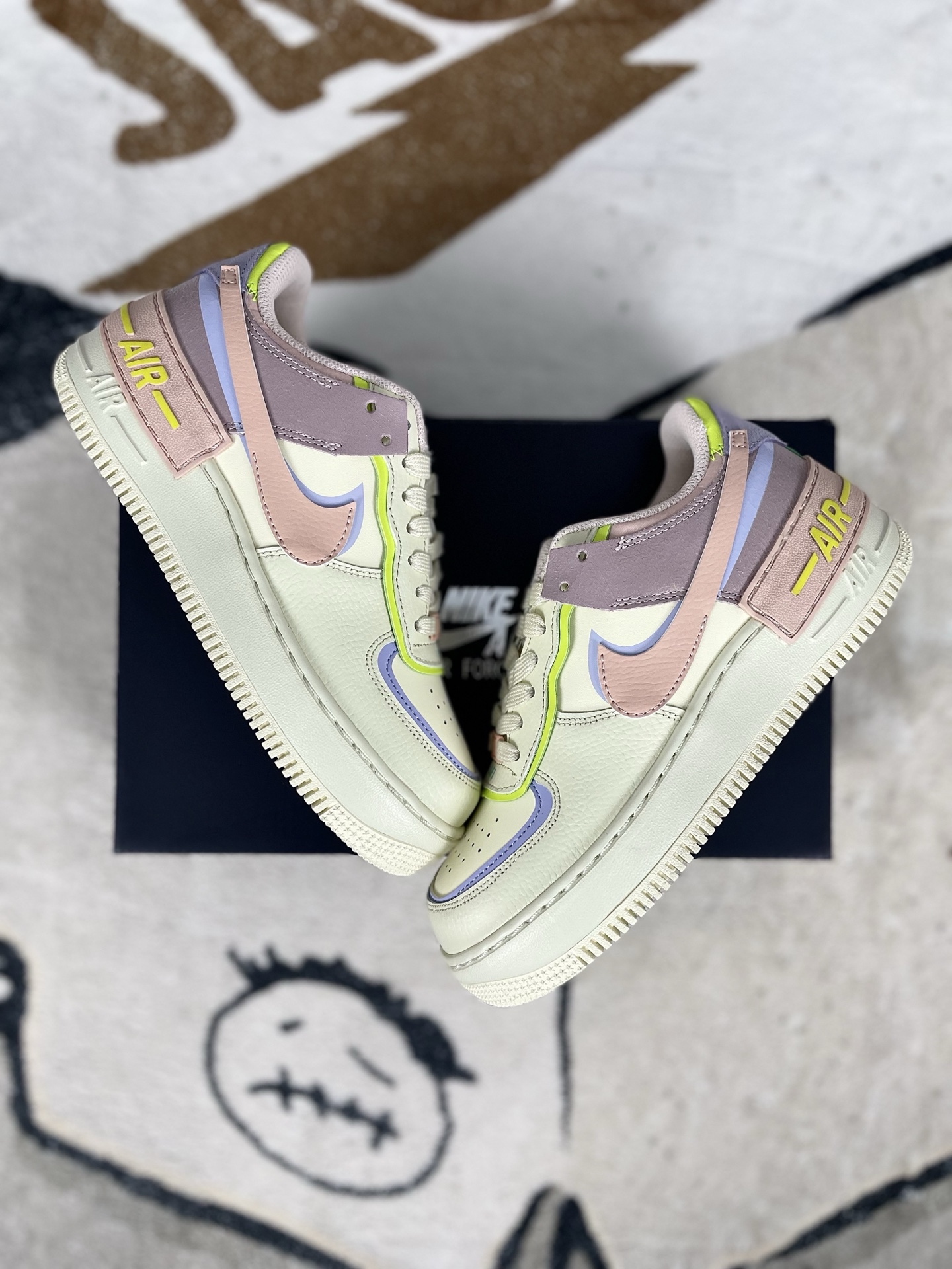 Nike Air Force 1 Shadow Women's Low Top Sneaker - Pastel Color Block Design 6 i1741905453866 1583 0 7