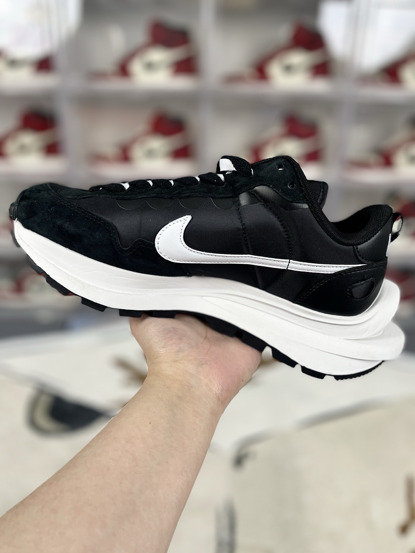 Nike x Sacai VaporWaffle Black and White Casual Shoes - DD1875-003 2 i1741986794479 1001 0 1