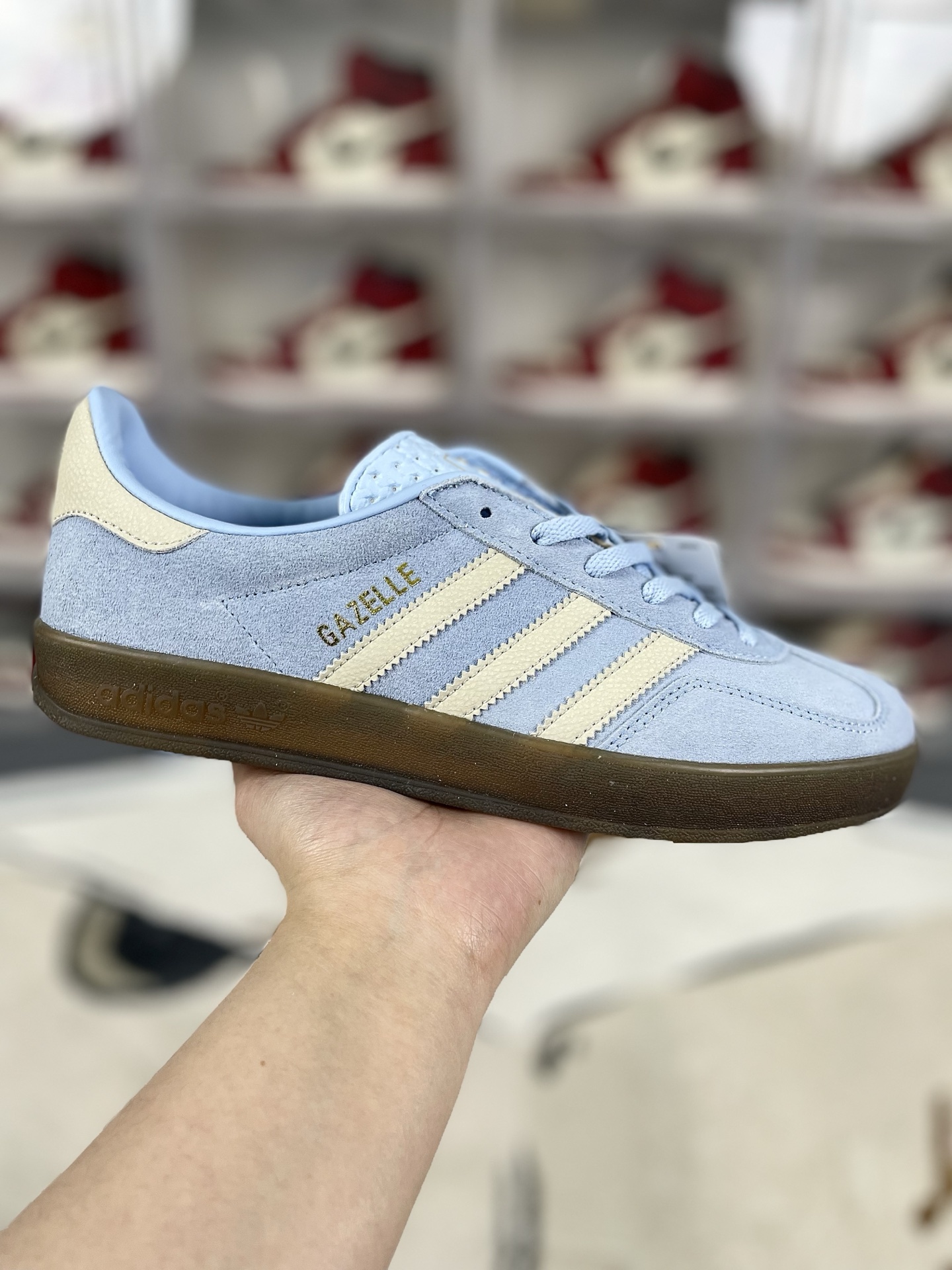 Adidas Originals Gazelle Low-Top Sneakers - Blue/White, Retro Style, Comfort Fit 2 i1741986827139 5528 0 0