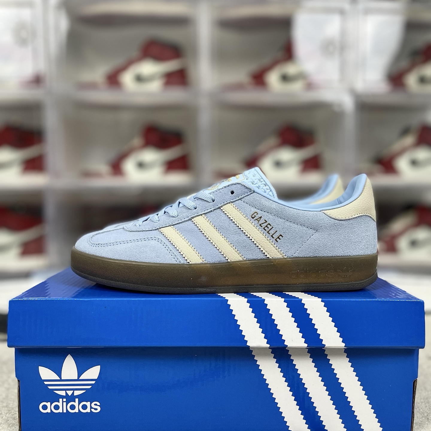 Adidas Originals Gazelle Low-Top Sneakers - Blue/White, Retro Style, Comfort Fit 10 i1741986831107 4972 0 8