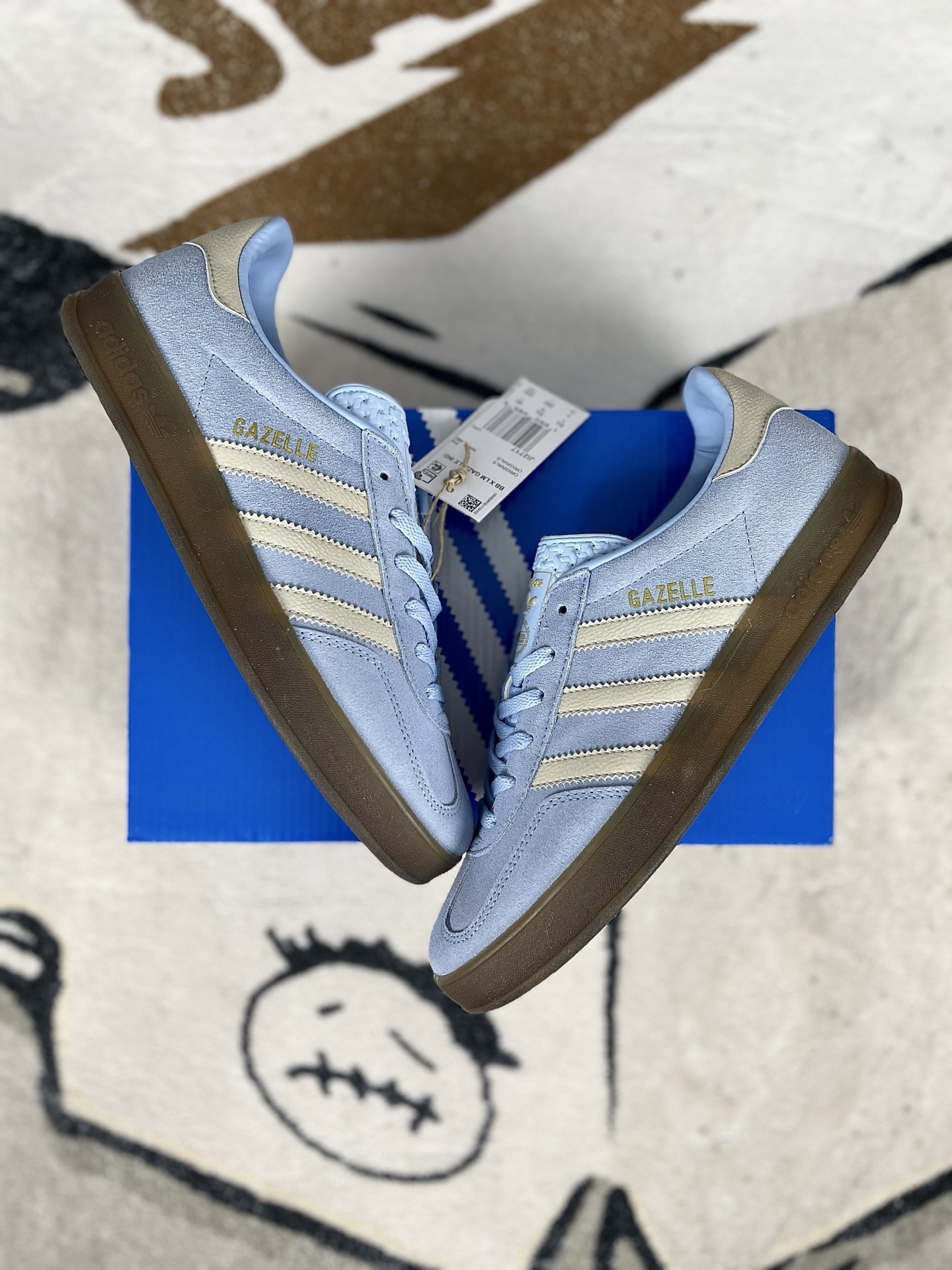 Adidas Originals Gazelle Low-Top Sneakers - Blue/White, Retro Style, Comfort Fit 6 i1741986837952 1548 0 7