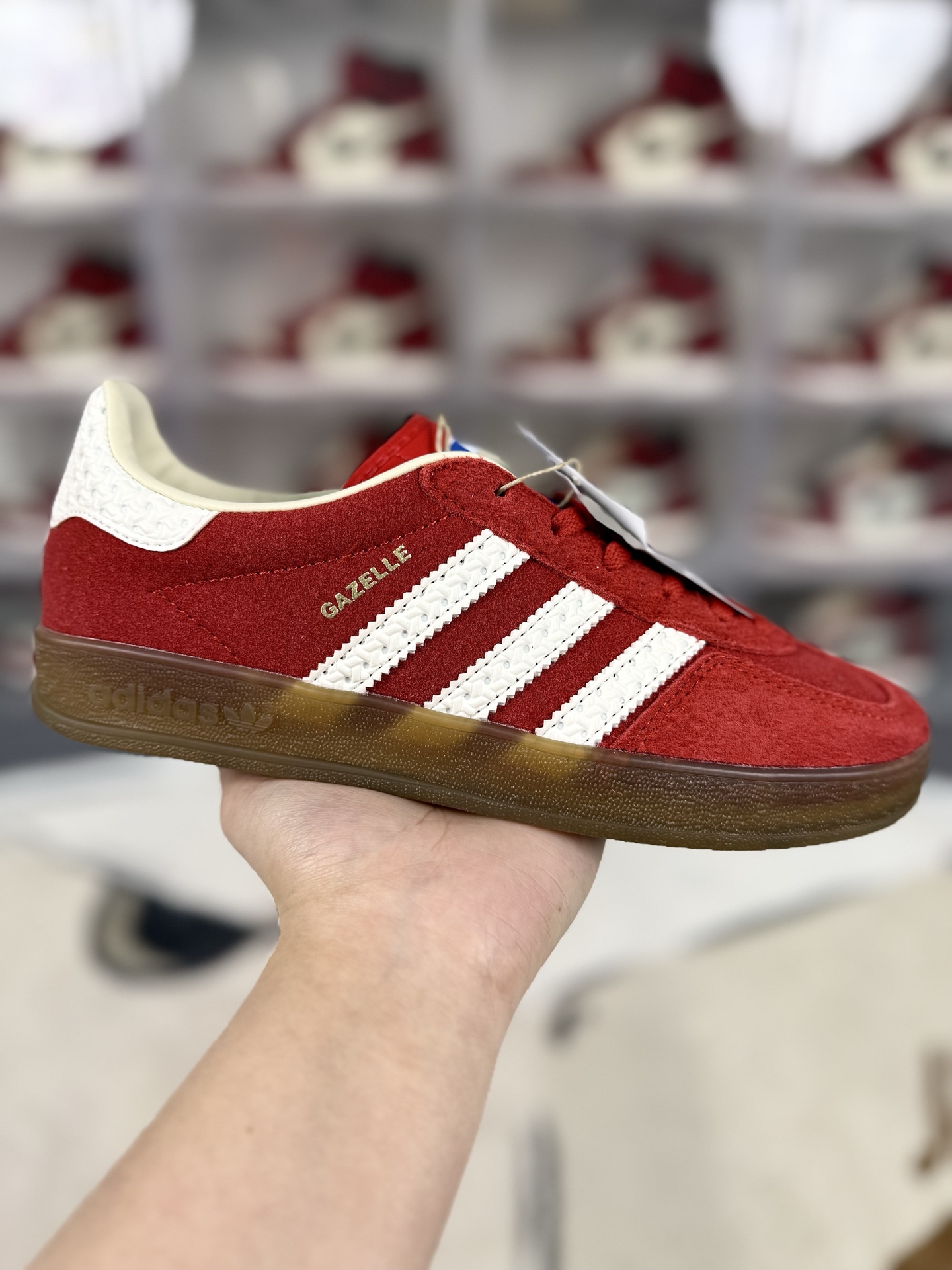 Adidas Originals Gazelle Indoor Red/White Low-Top Sneakers - Retro Style 1 i1742335685421 3160 0 0