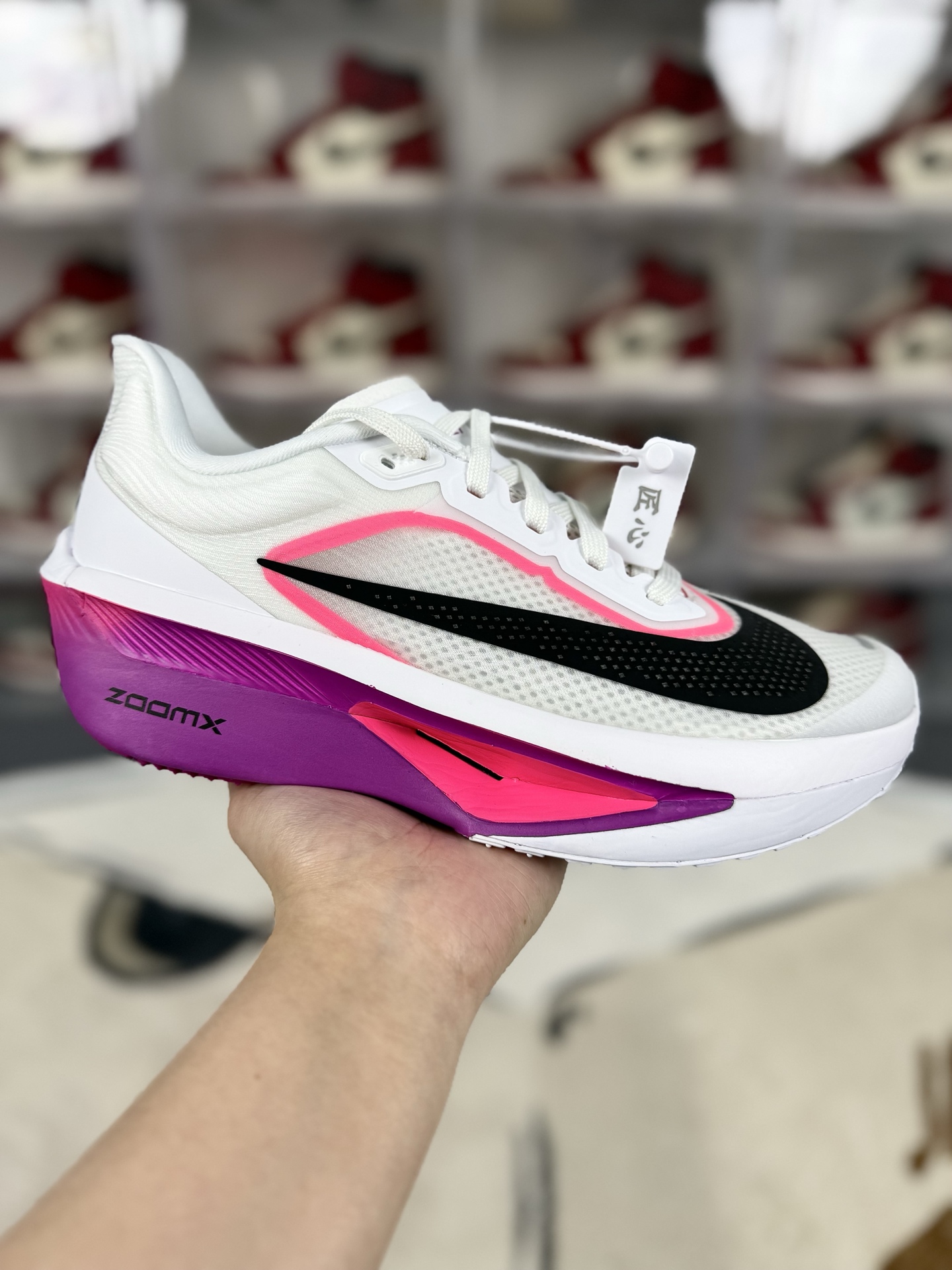 Nike Zoom Fly 6 White/Purple Marathon Running Shoes with Carbon Fiber Plate 1 i1742335710918 9972 0 0