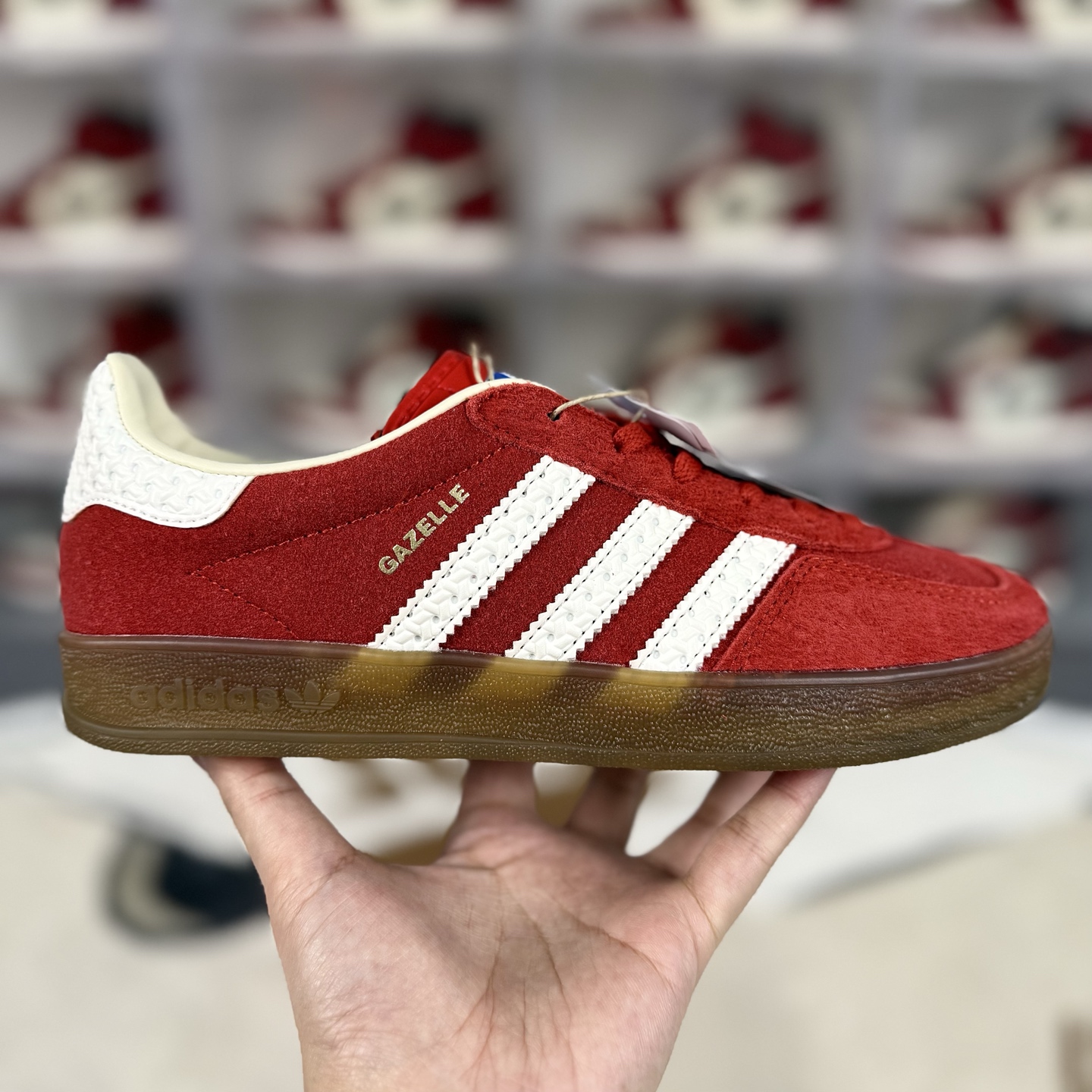 Adidas Originals Gazelle Indoor Red/White Low-Top Sneakers - Retro Style 8 i1742336095093 584 0 6