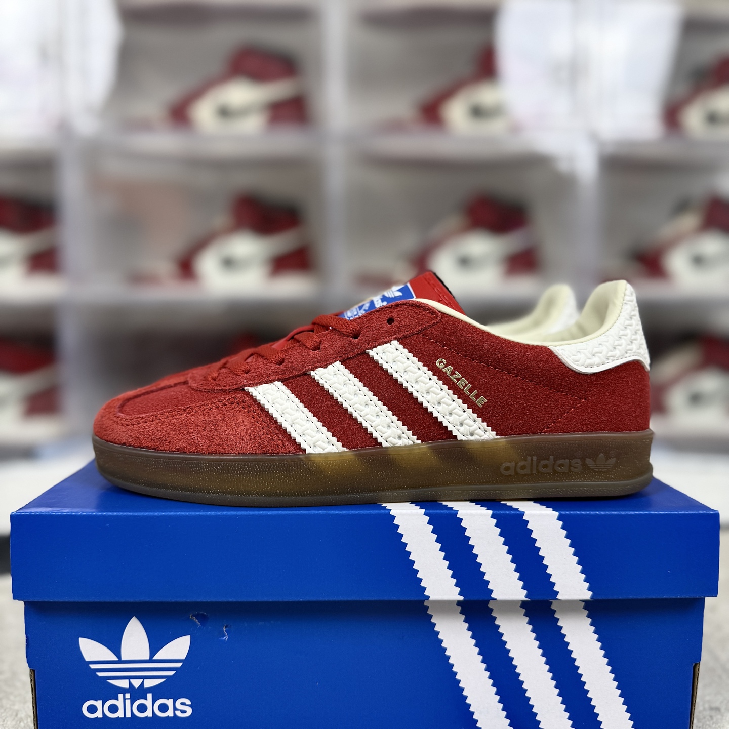 Adidas Originals Gazelle Indoor Red/White Low-Top Sneakers - Retro Style 9 i1742336121900 5827 0 8