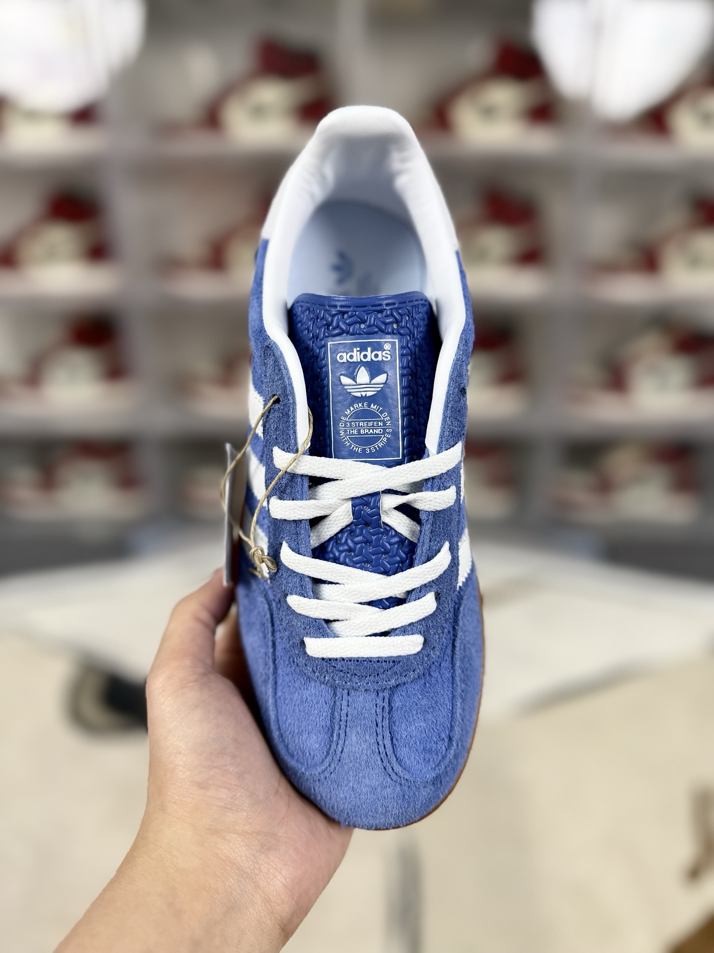 Adidas Originals Gazelle Indoor Blue/White Suede Low-Top Sneakers 5 i1742337131856 7213 0 3