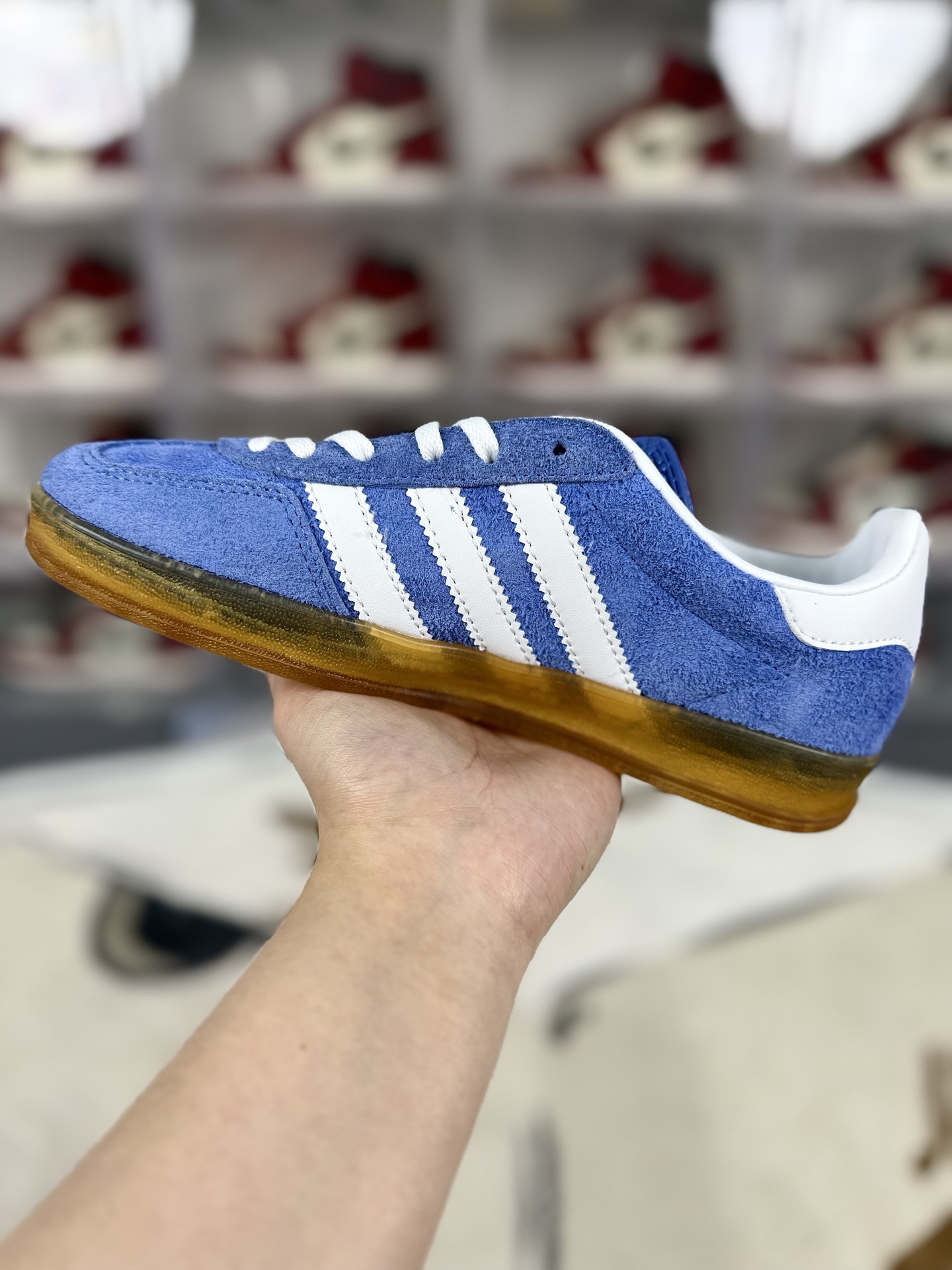 Adidas Originals Gazelle Indoor Blue/White Suede Low-Top Sneakers 3 i1742337175746 4347 0 1