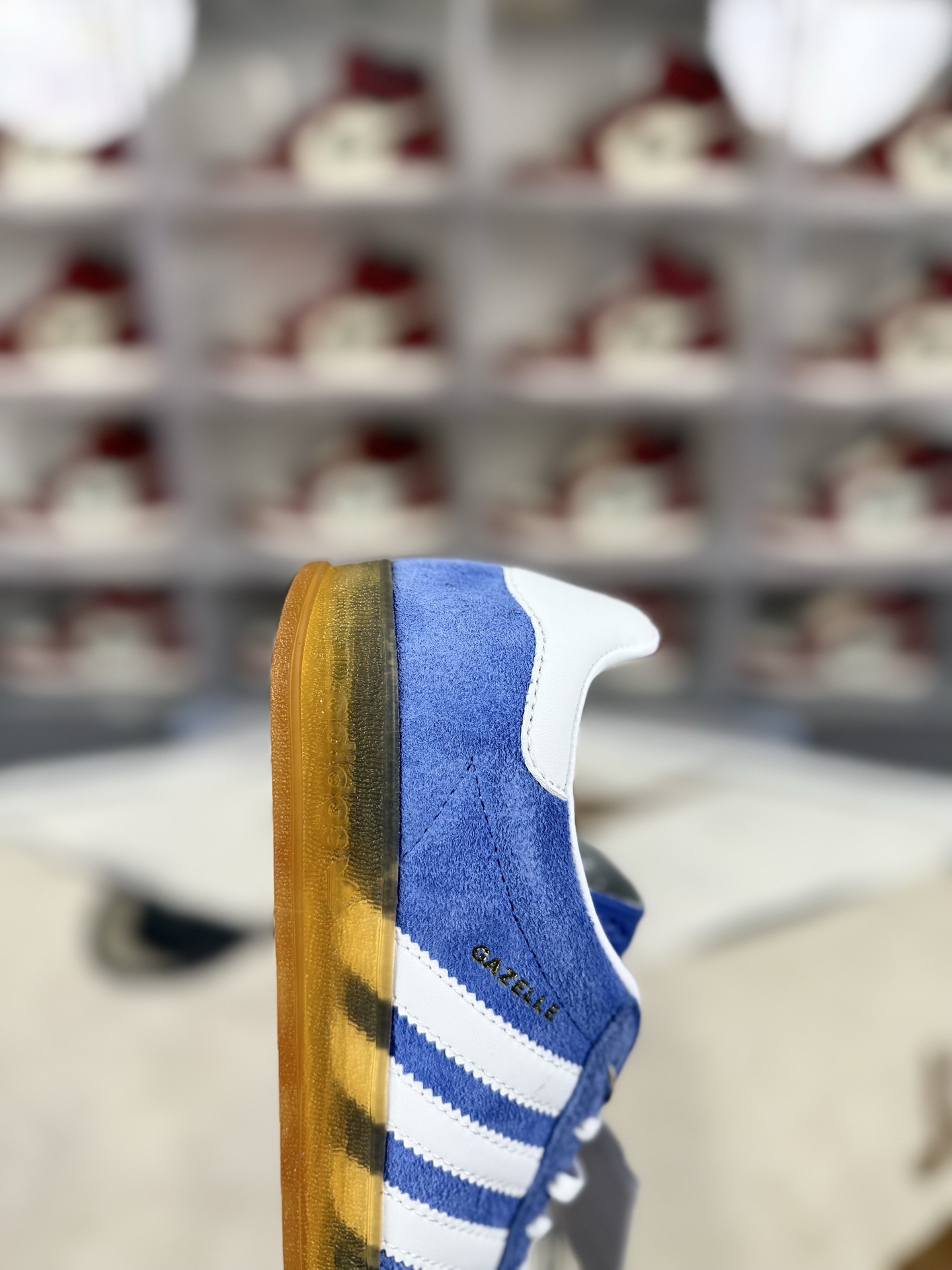 Adidas Originals Gazelle Indoor Blue/White Suede Low-Top Sneakers 7 i1742337422326 6253 0 5