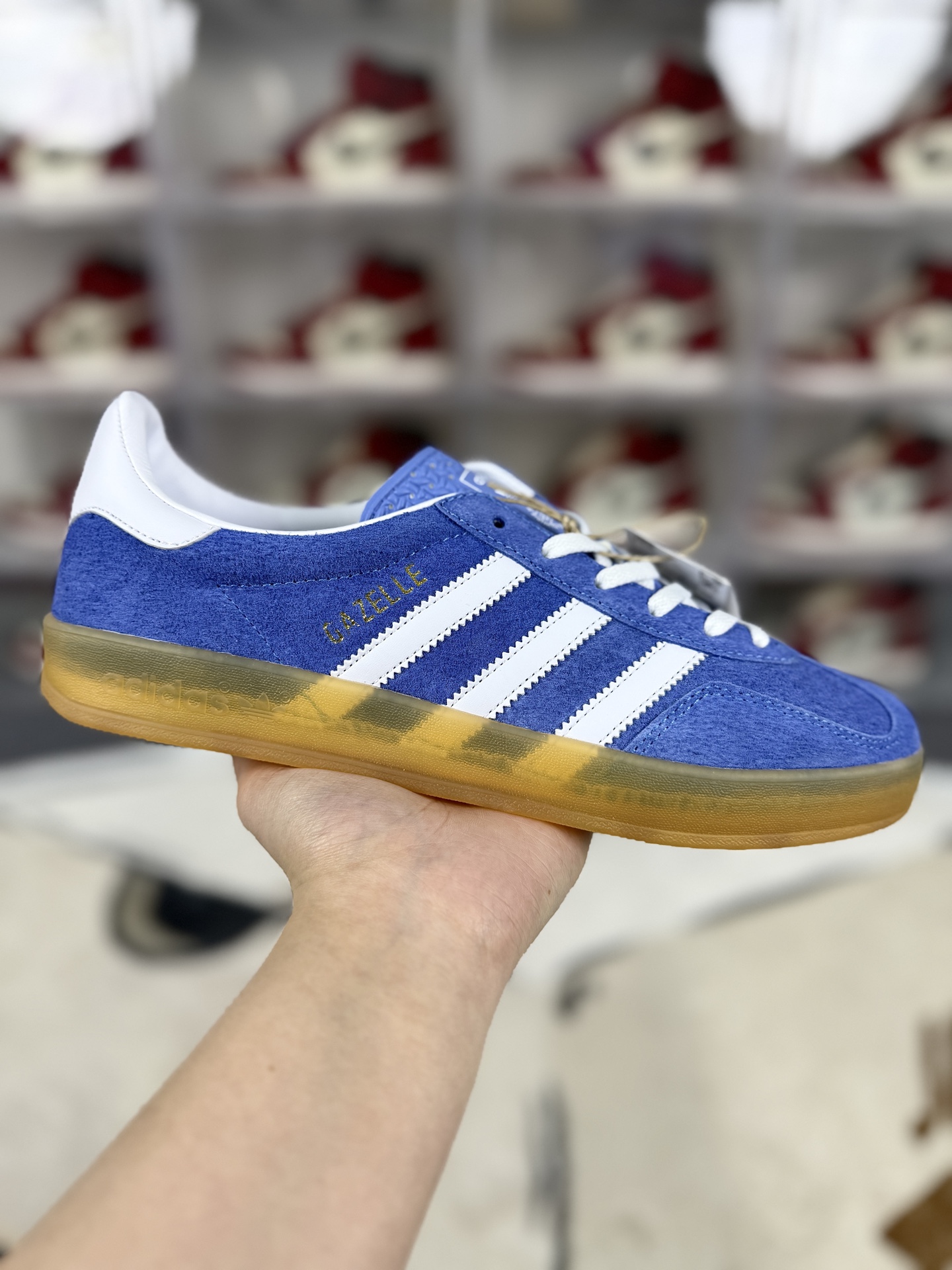 Adidas Originals Gazelle Indoor Casual Sneakers - Blue/White/Brown, Unisex Style 2 i1742505734317 9171 0 0