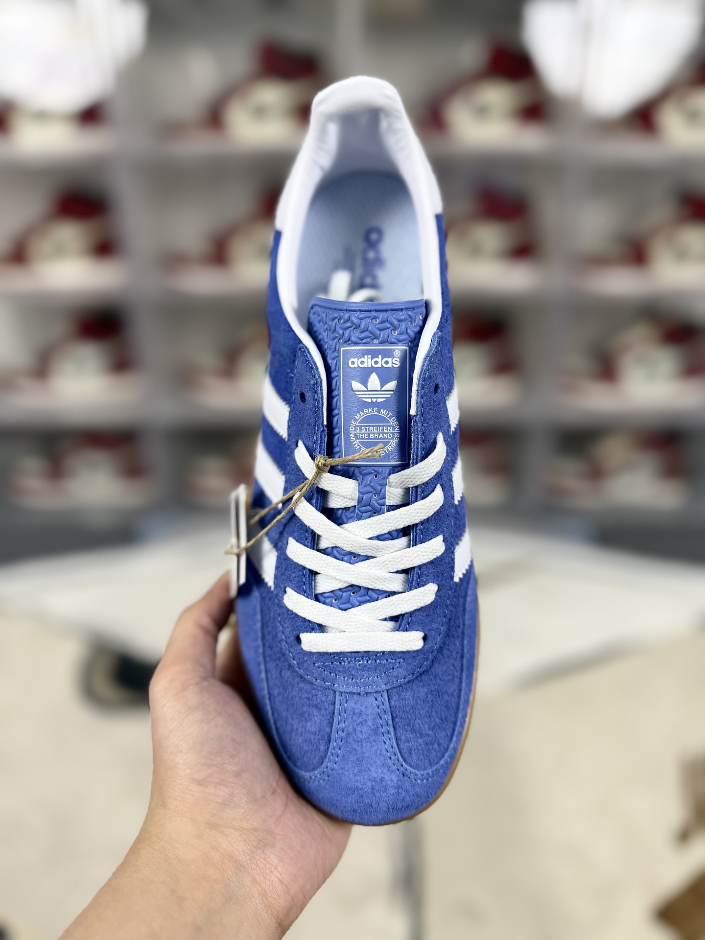 Adidas Originals Gazelle Indoor Casual Sneakers - Blue/White/Brown, Unisex Style 5 i1742507164287 7704 0 3