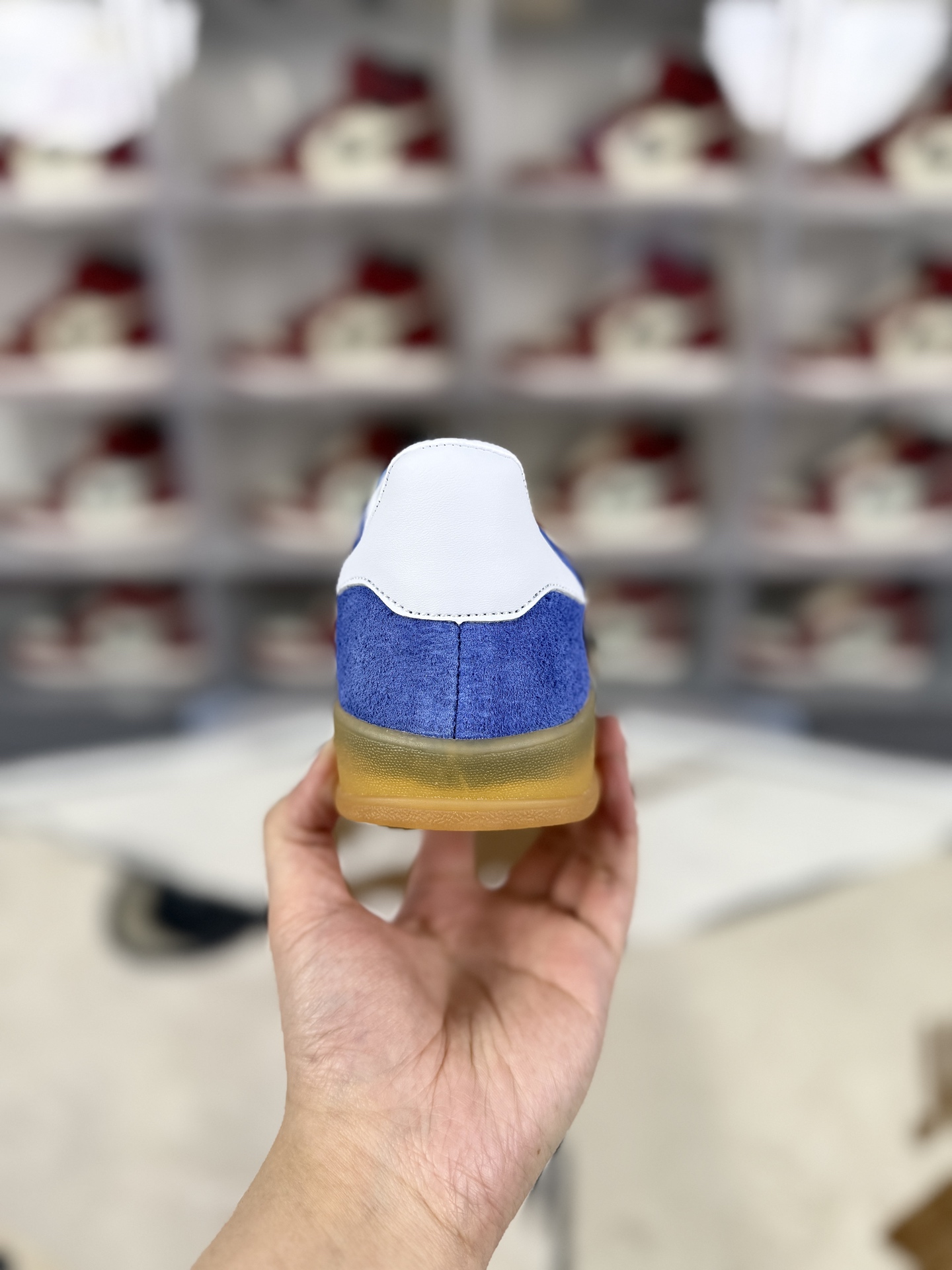 Adidas Originals Gazelle Indoor Casual Sneakers - Blue/White/Brown, Unisex Style 4 i1742507164637 9348 0 2