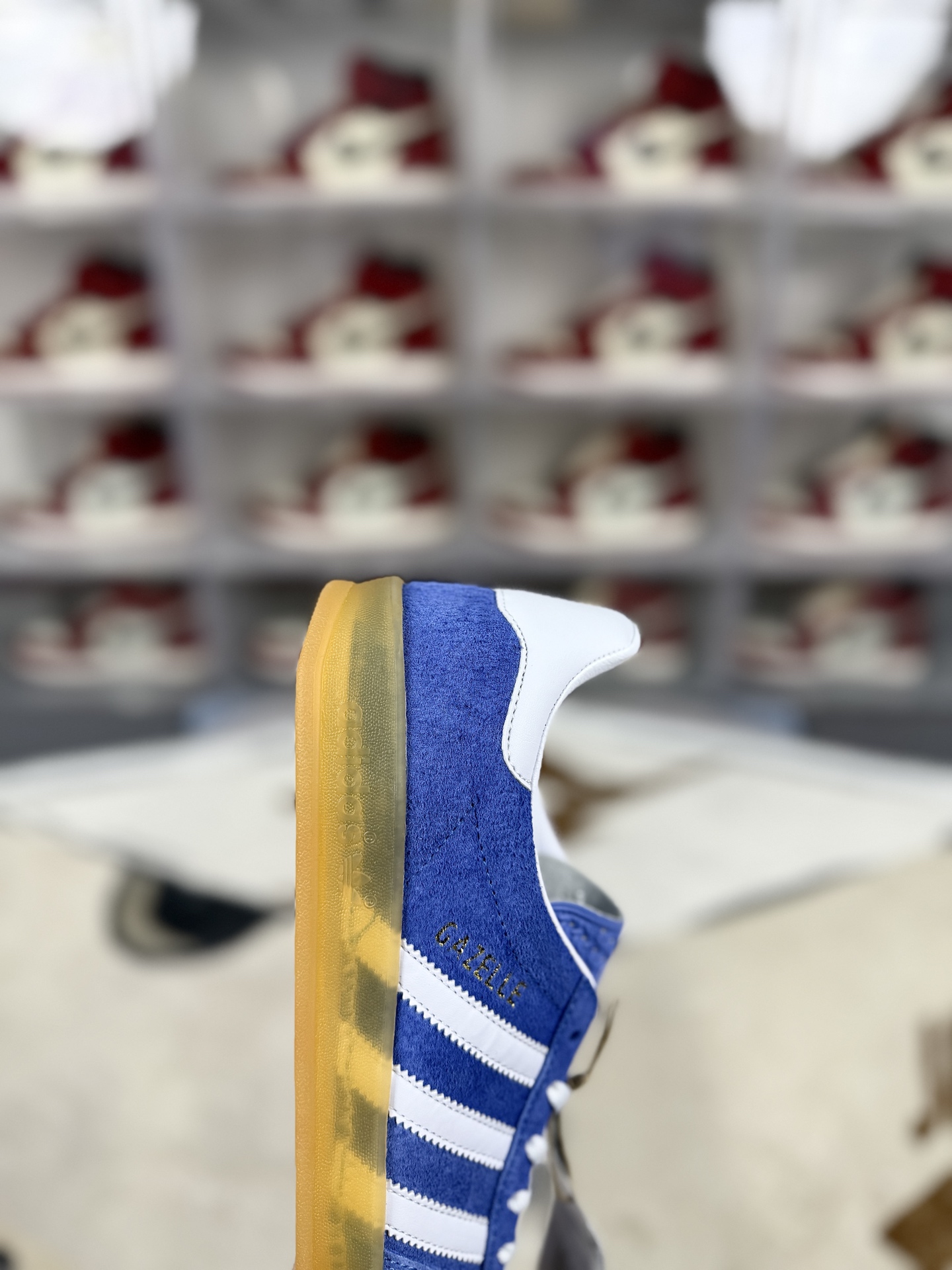 Adidas Originals Gazelle Indoor Casual Sneakers - Blue/White/Brown, Unisex Style 8 i1742507164706 7448 0 5